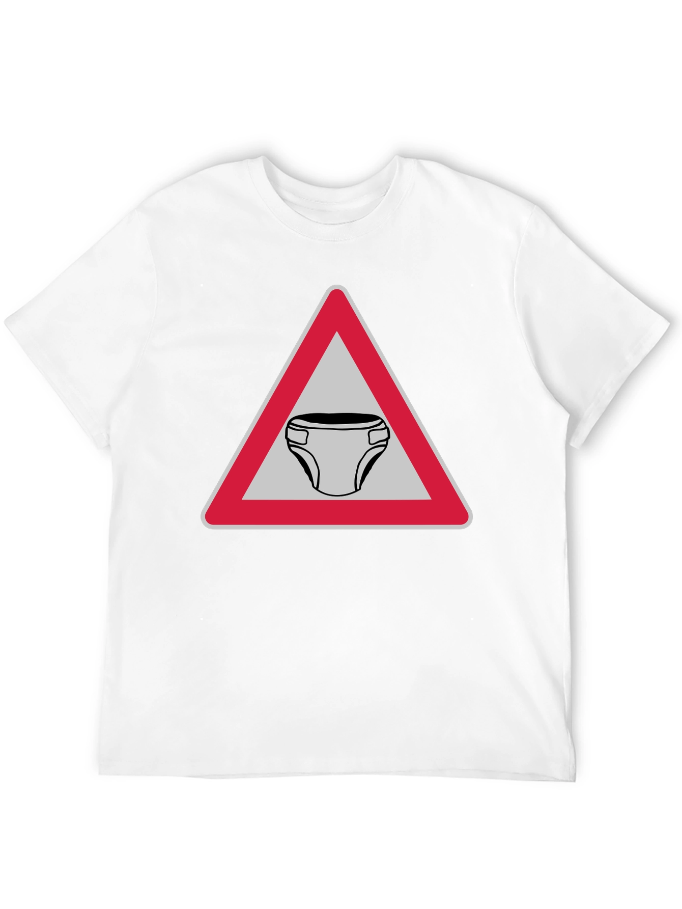 Funny Diaper Zone T-Shirt Novelty Adult Humor Tee