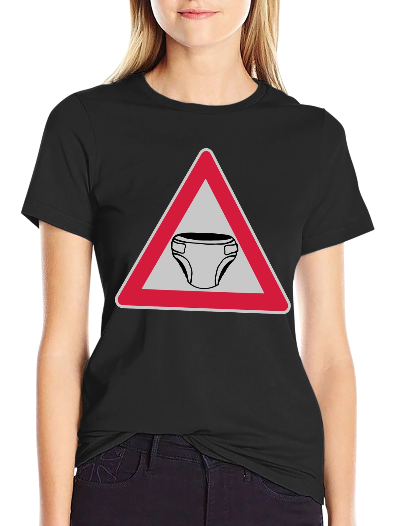 Funny Diaper Zone T-Shirt Novelty Adult Humor Tee