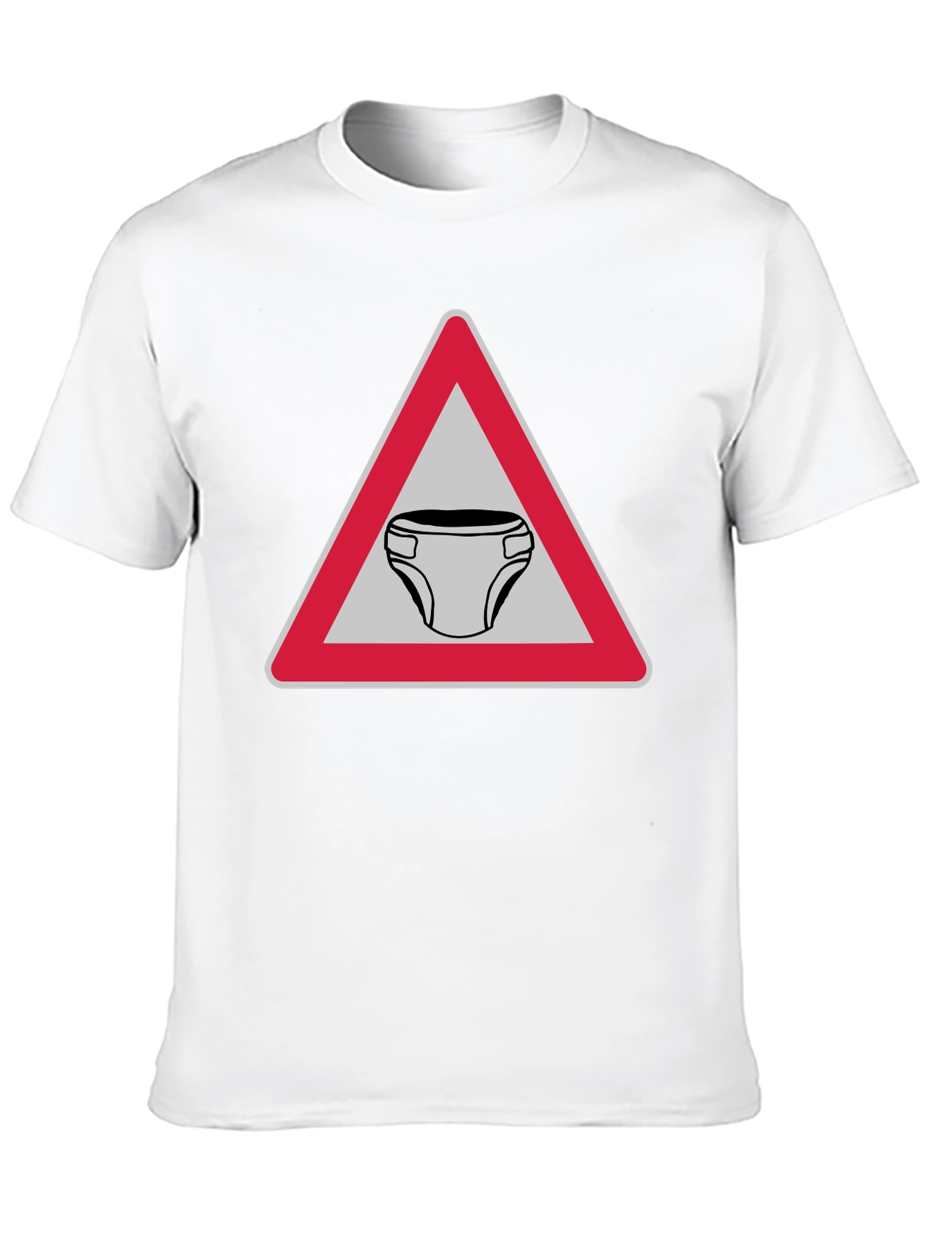 Funny Diaper Zone T-Shirt Novelty Adult Humor Tee