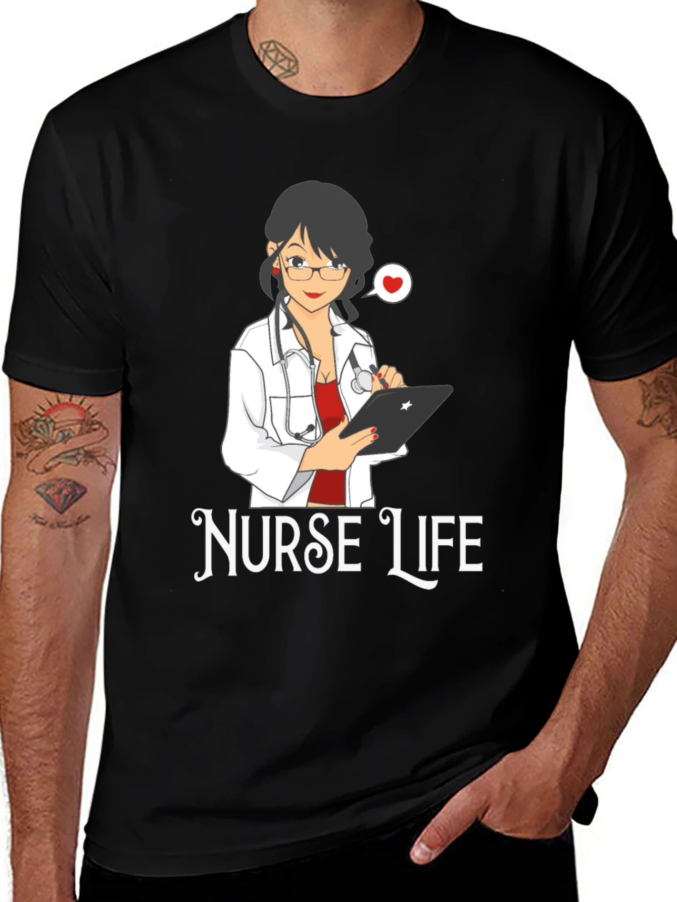 Nurse Life Graphic T-Shirt