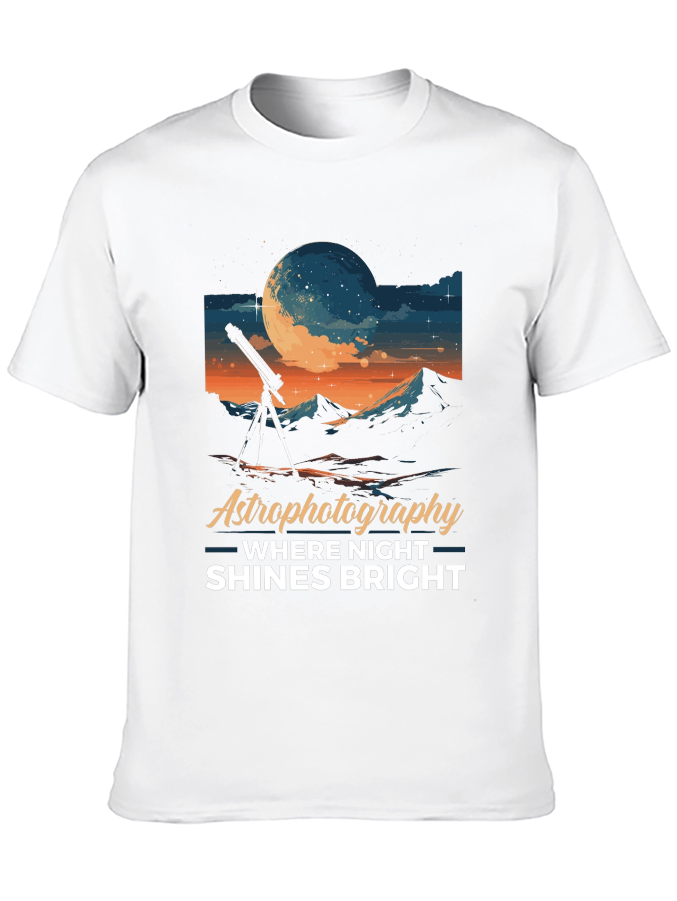 Astrophotography Night Shines Bright T-Shirt
