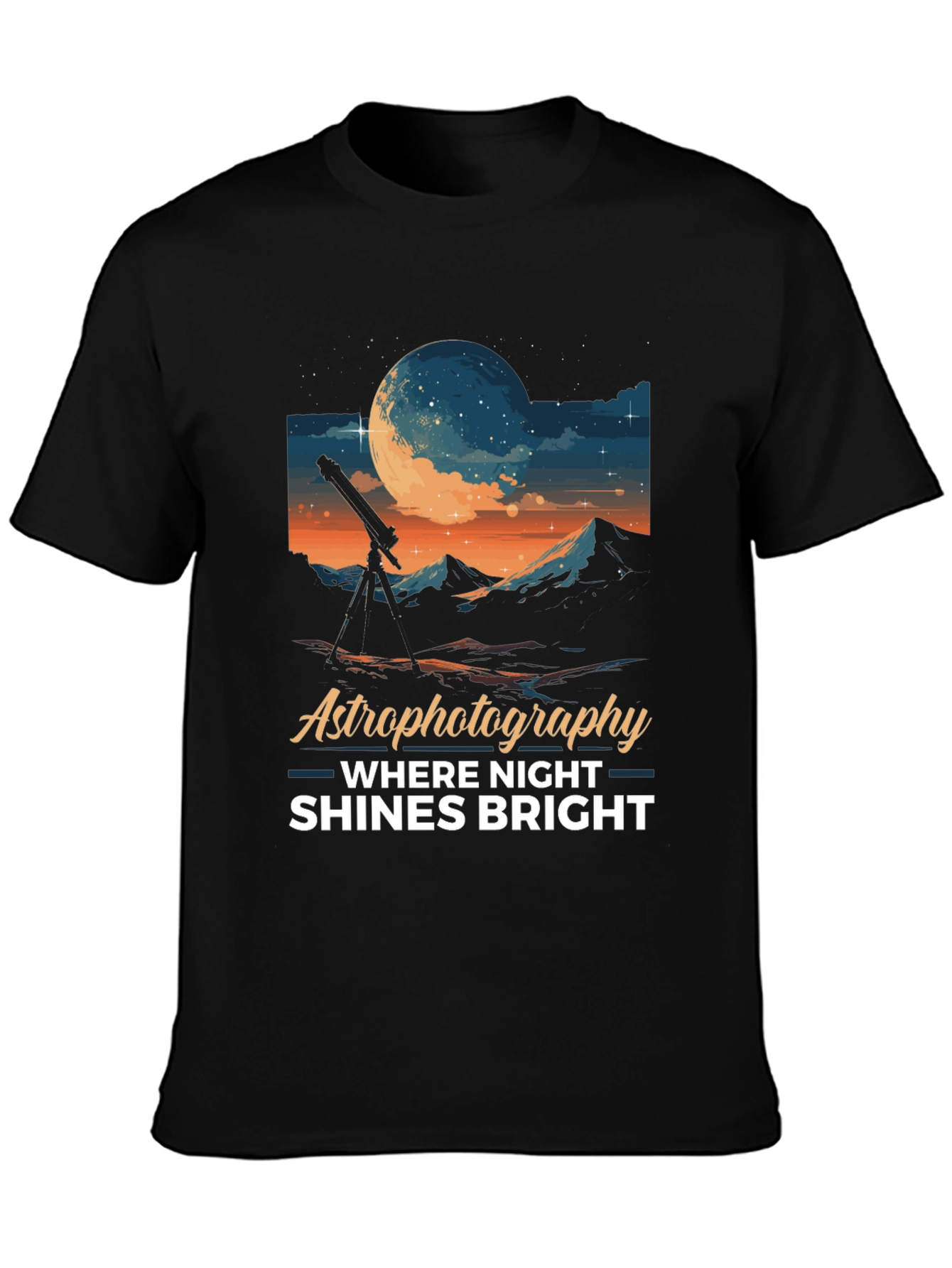 Astrophotography Night Shines Bright T-Shirt
