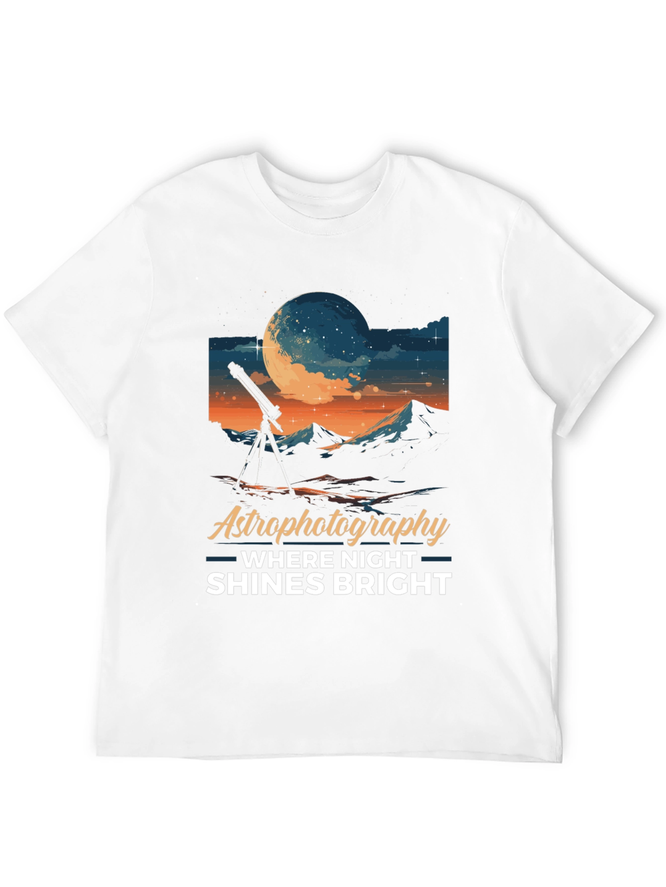 Astrophotography Night Shines Bright T-Shirt