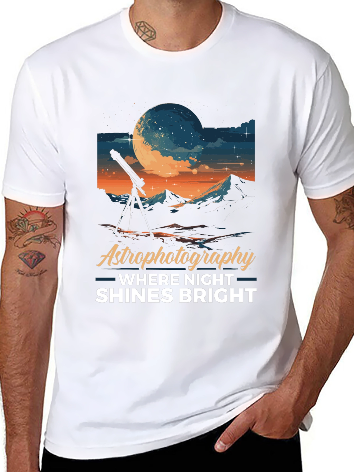 Astrophotography Night Shines Bright T-Shirt