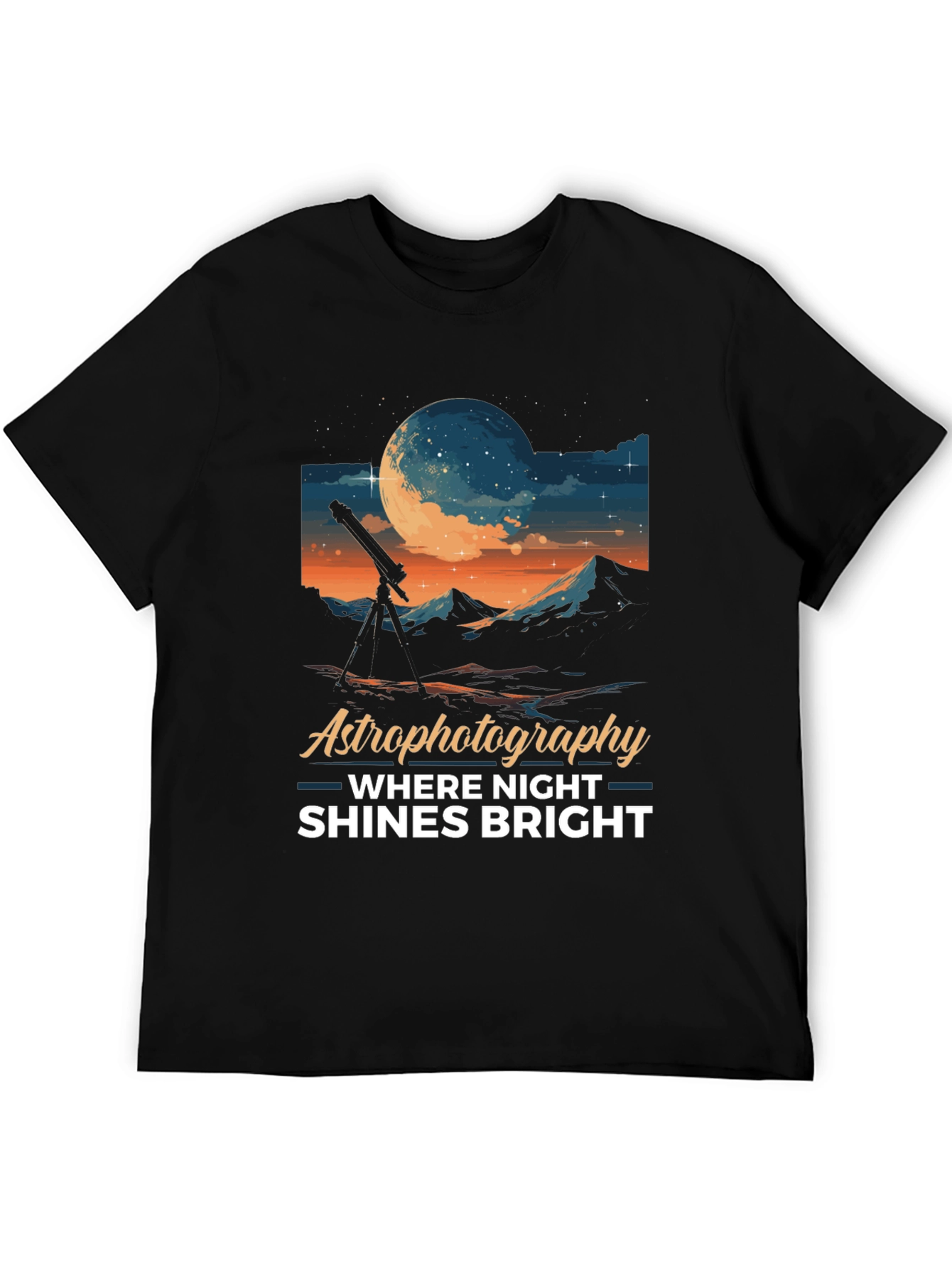 Astrophotography Night Shines Bright T-Shirt