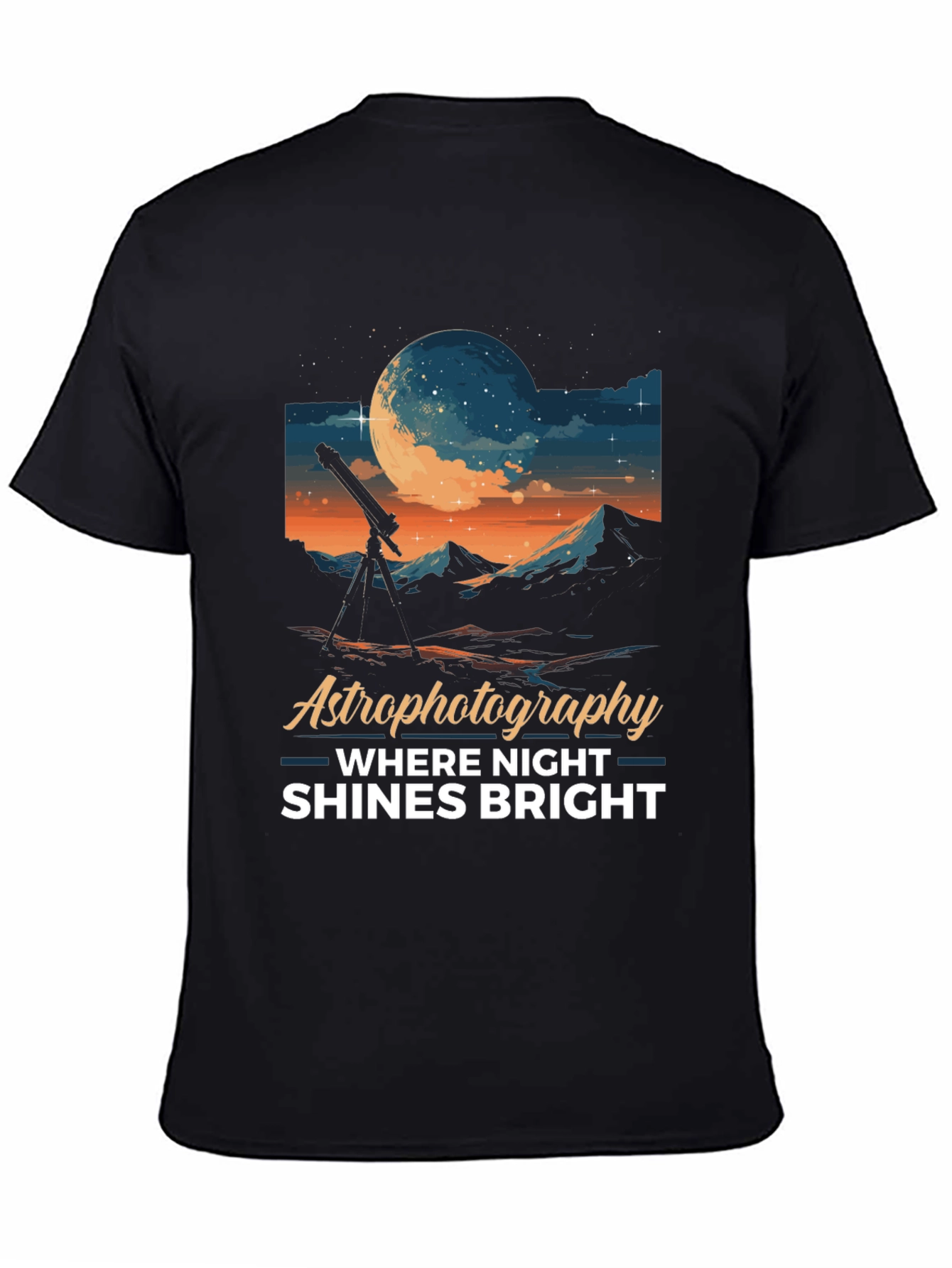 Astrophotography Night Shines Bright T-Shirt