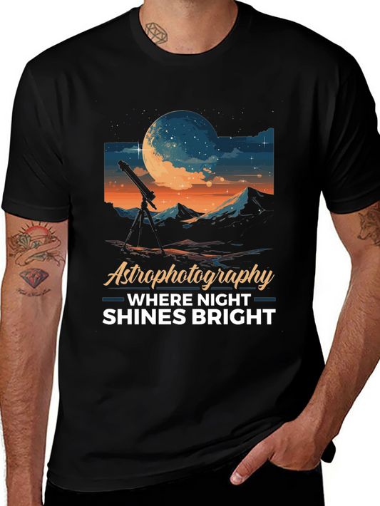 Astrophotography Night Shines Bright T-Shirt