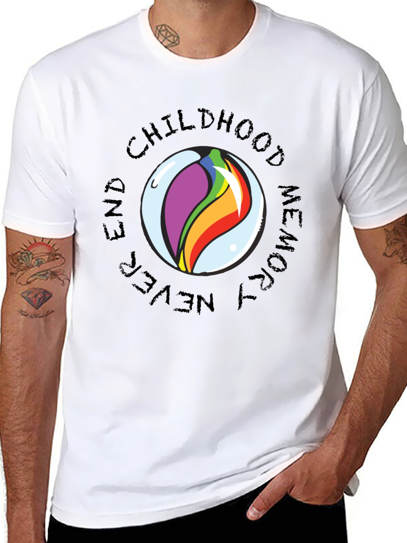 Childhood Memory Marble Graphic Tee