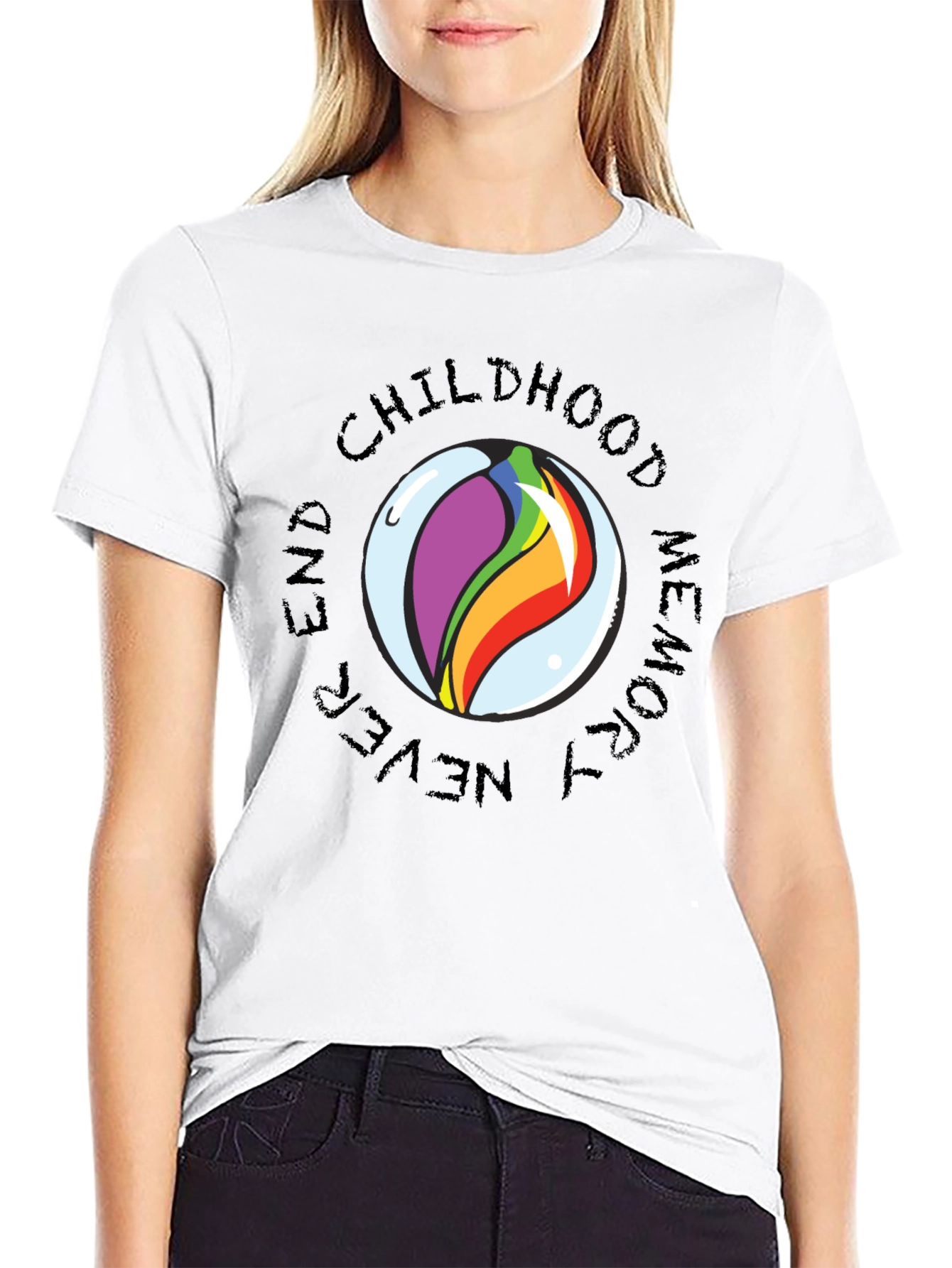 Childhood Memory Marble Graphic Tee