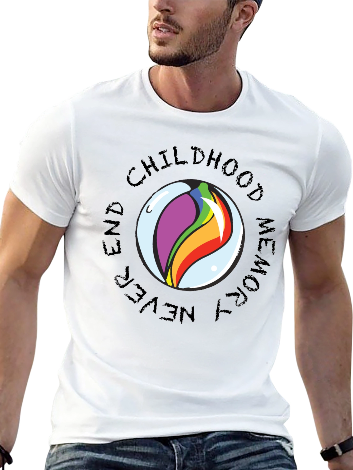 Childhood Memory Marble Graphic Tee