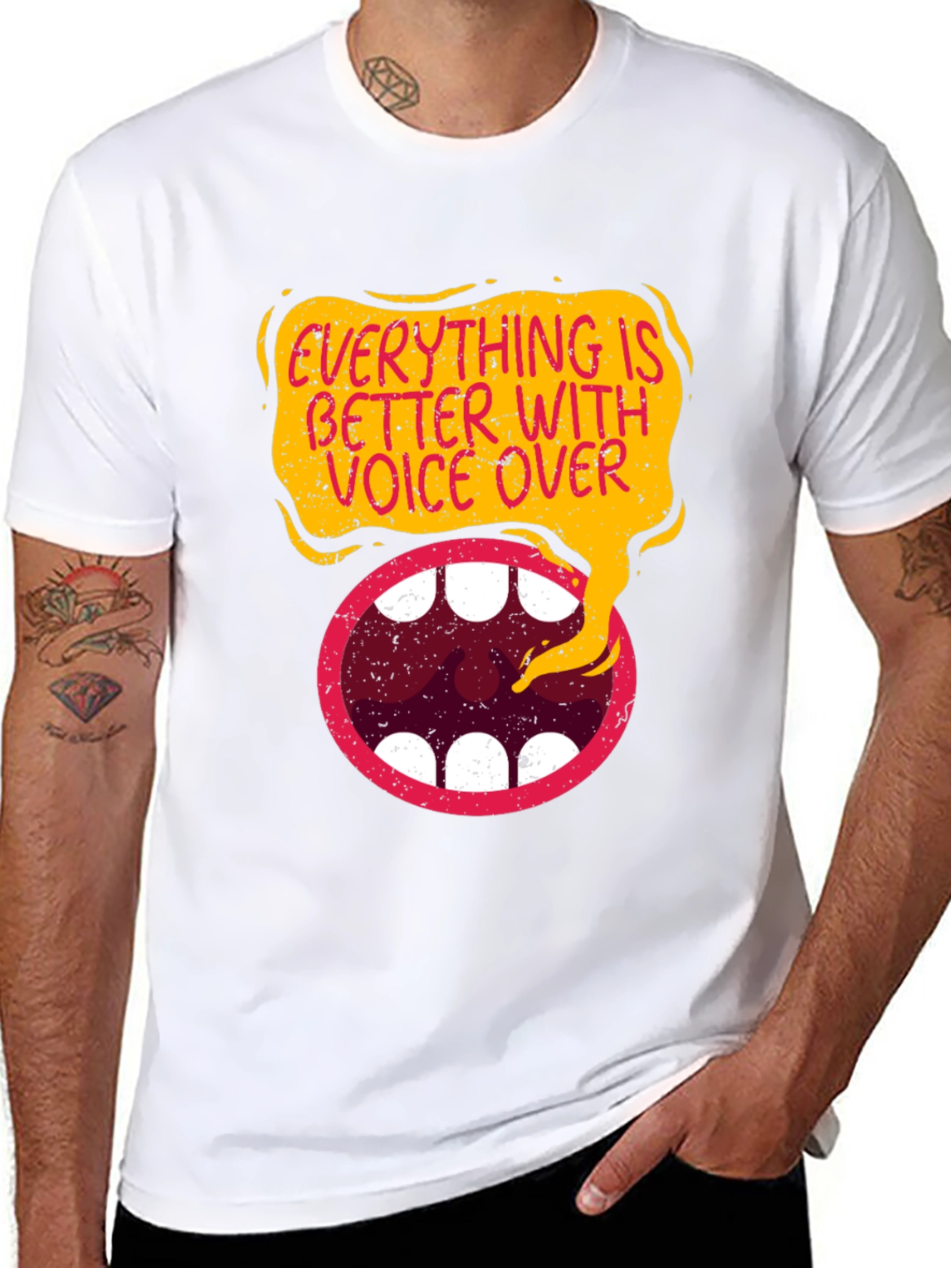Everything is Better With Voice Over Black T-Shirt