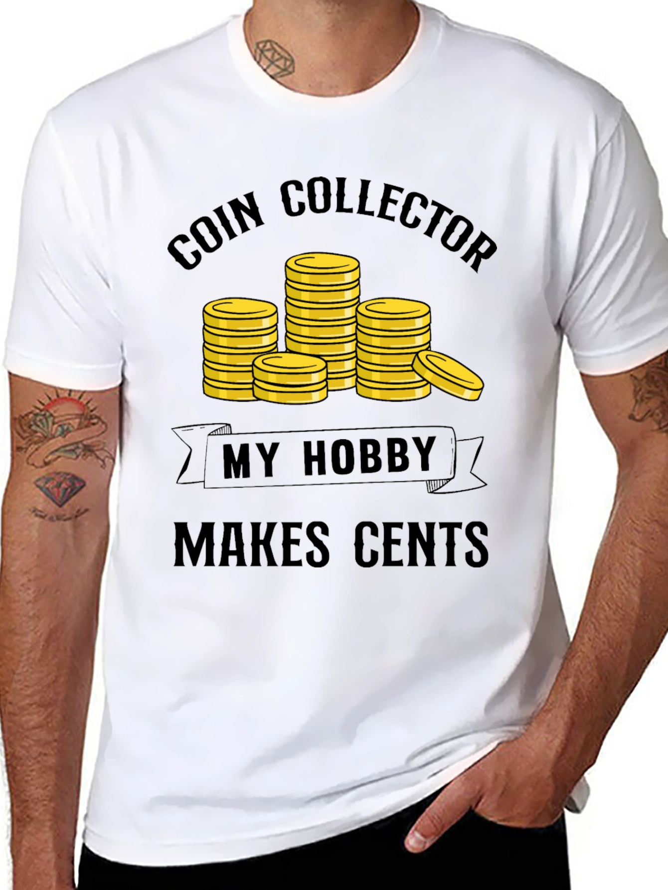 Coin Collector Hobby T-Shirt - Makes Cents!
