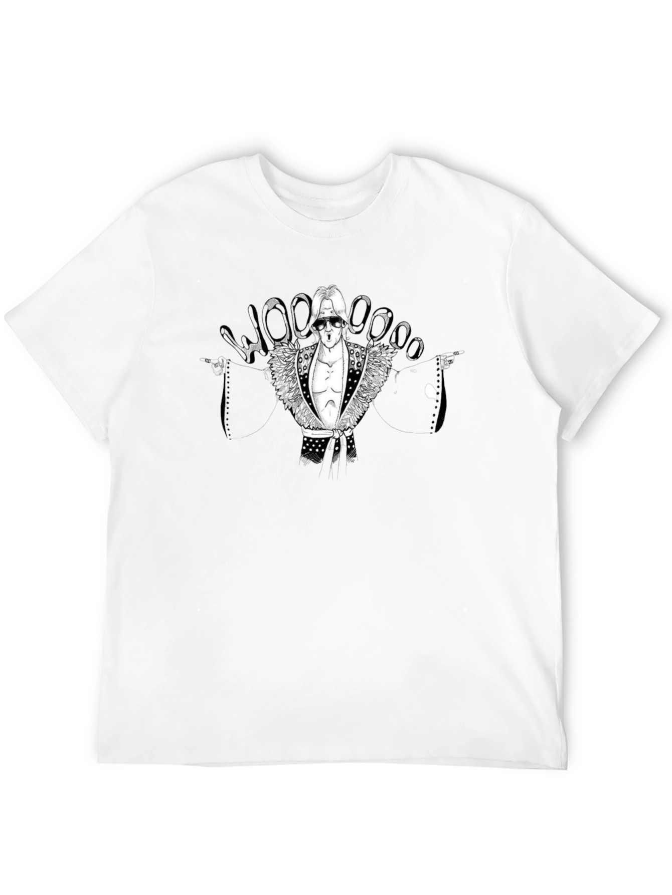 Woo! Ric Flair Graphic Black T-Shirt