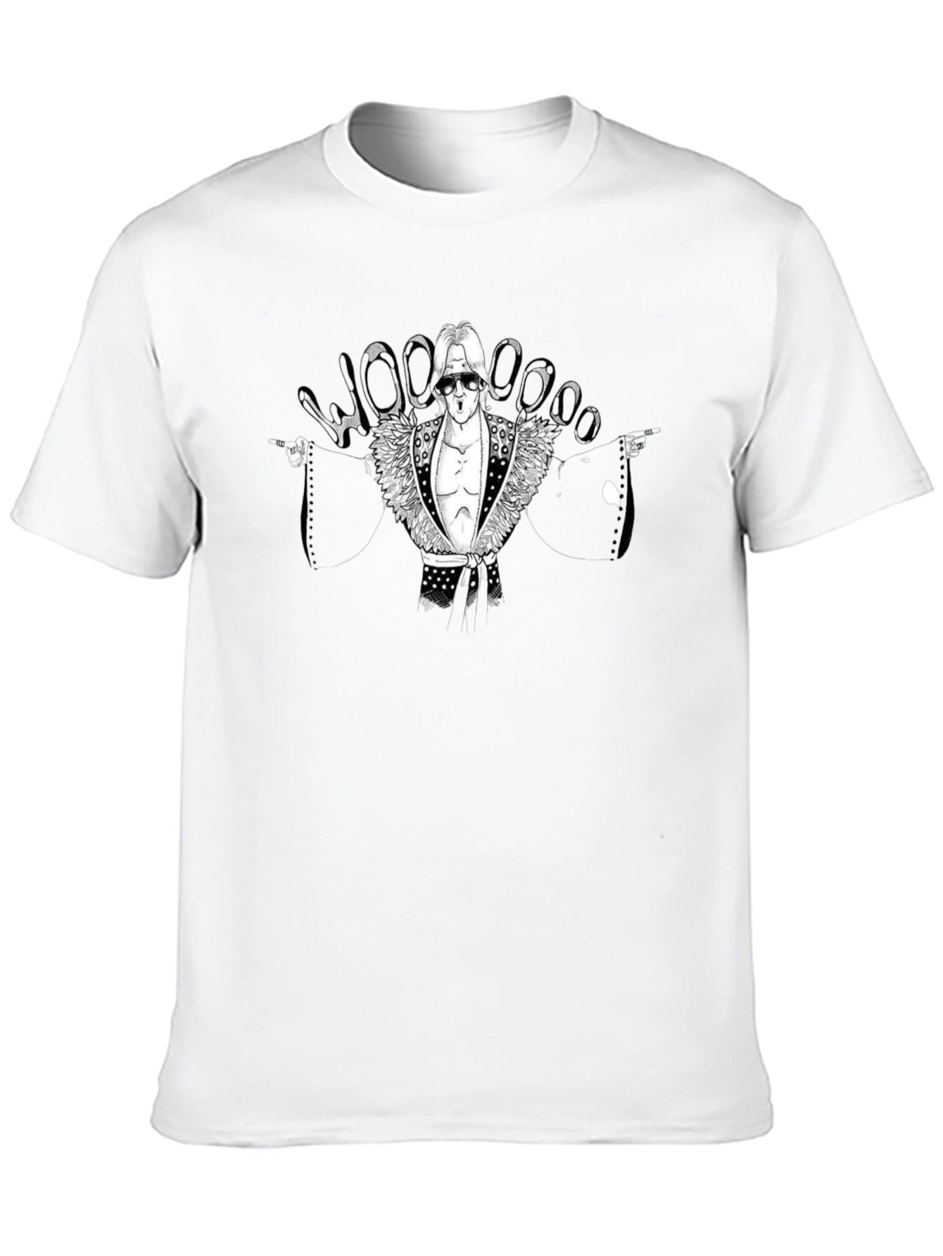 Woo! Ric Flair Graphic Black T-Shirt