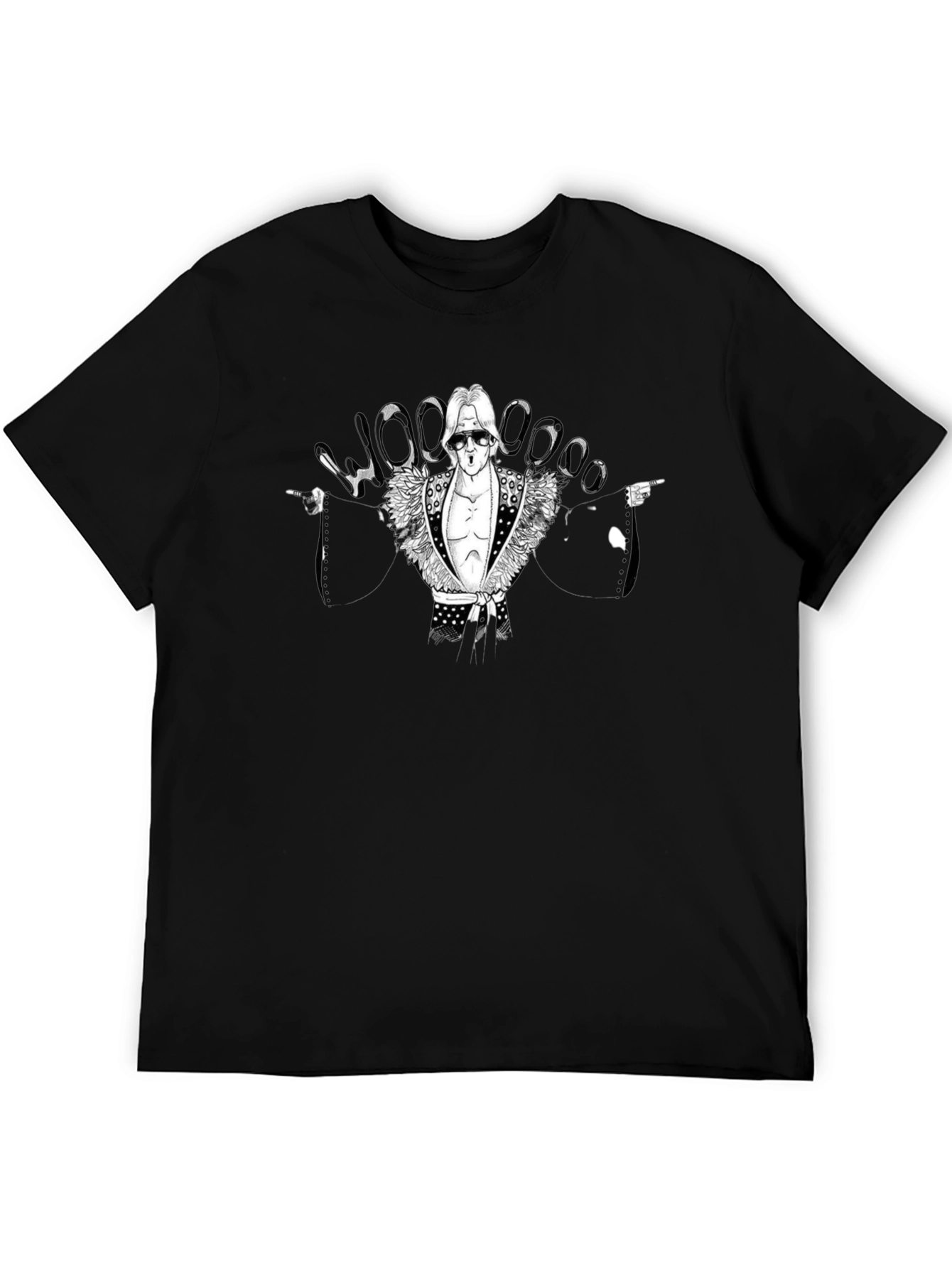 Woo! Ric Flair Graphic Black T-Shirt