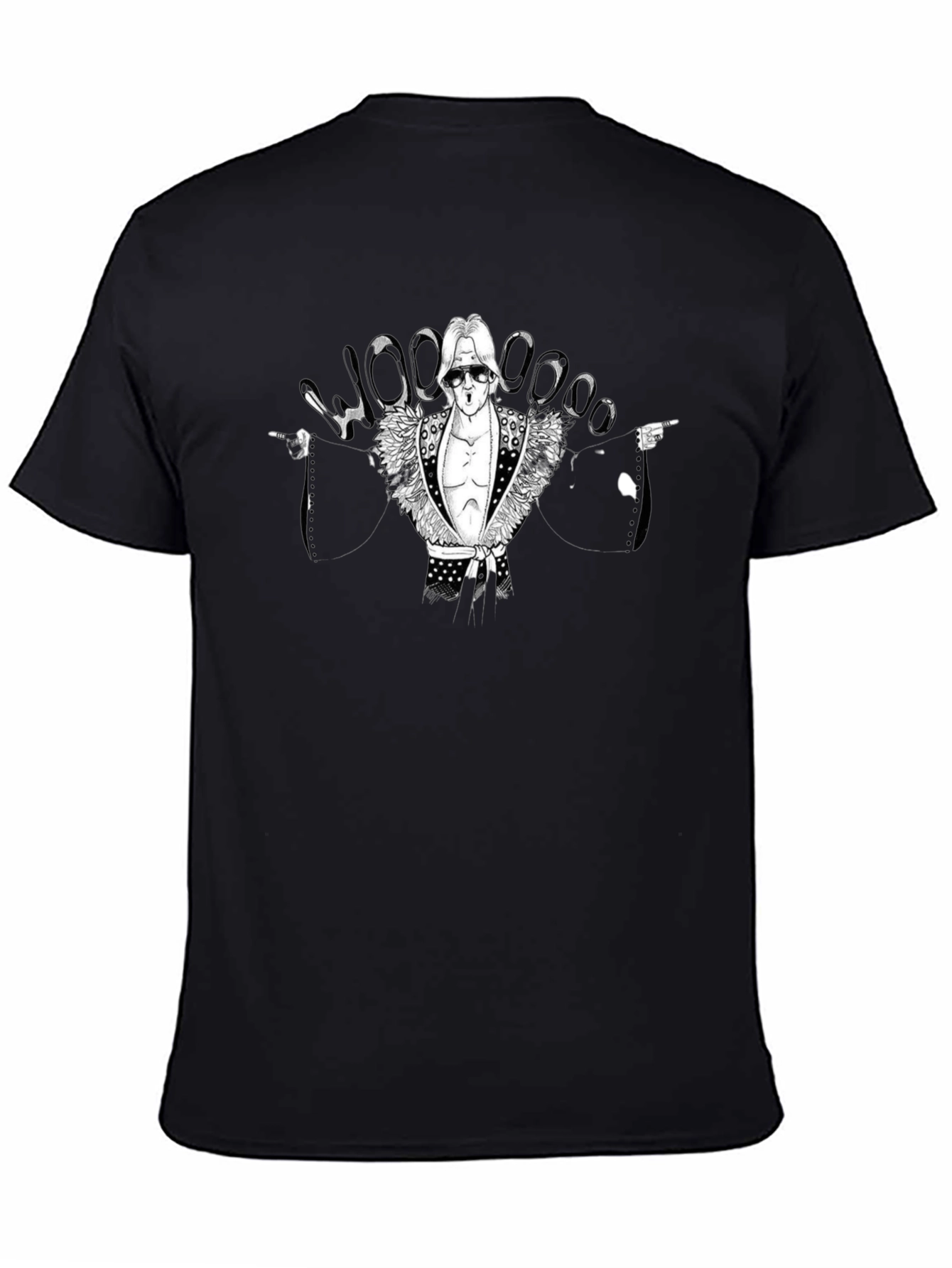 Woo! Ric Flair Graphic Black T-Shirt