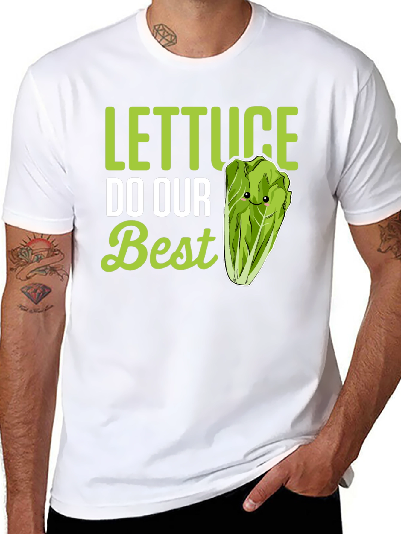 Lettuce Do Our Best Funny T-Shirt