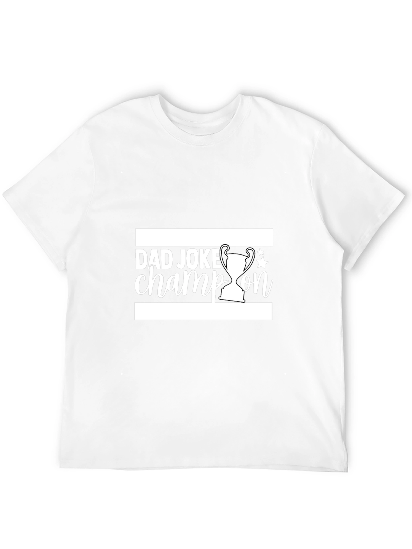 Dad Joke Champion Black T-Shirt