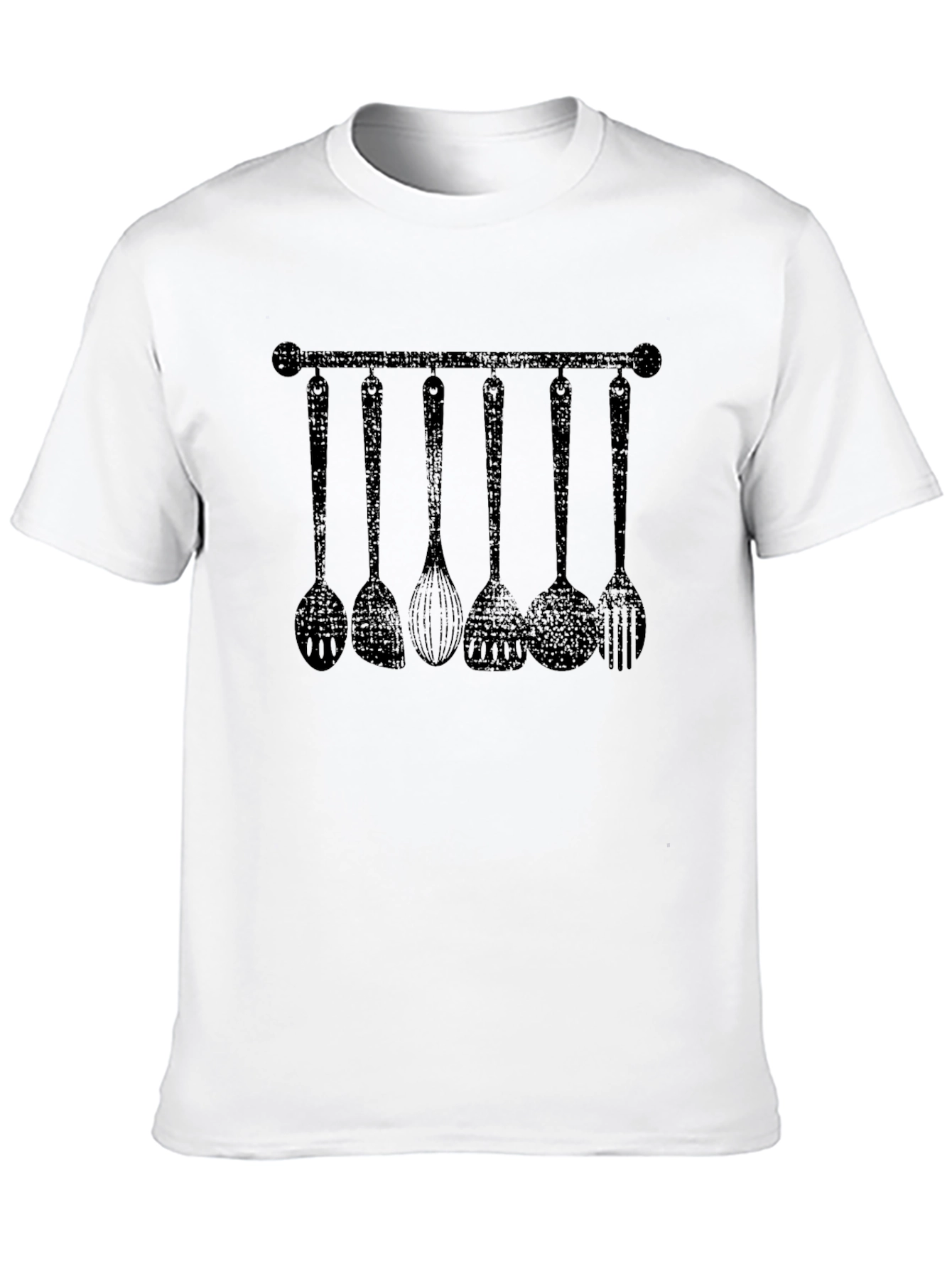 Culinary Tool Rack Graphic T-Shirt - Black