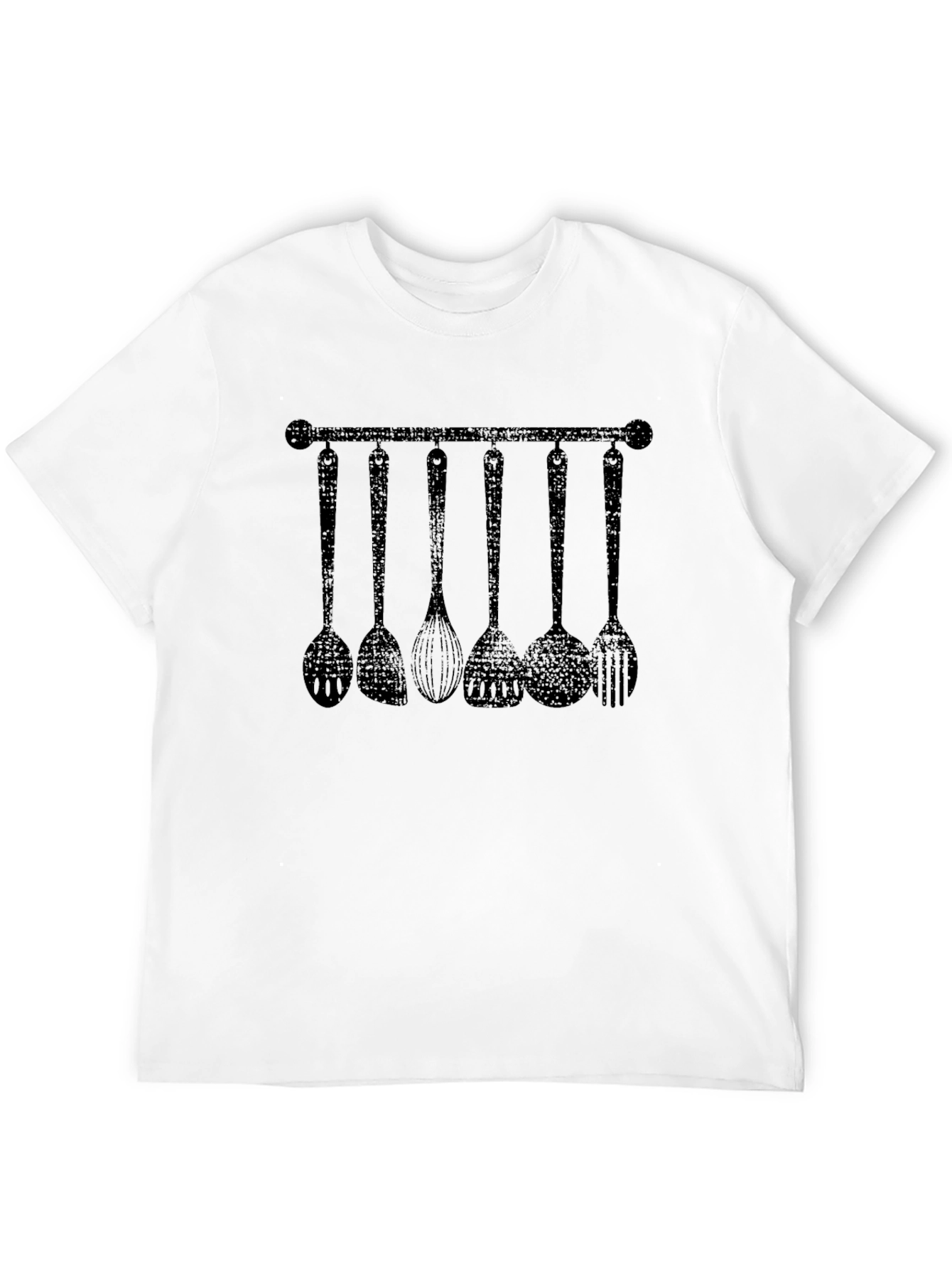 Culinary Tool Rack Graphic T-Shirt - Black