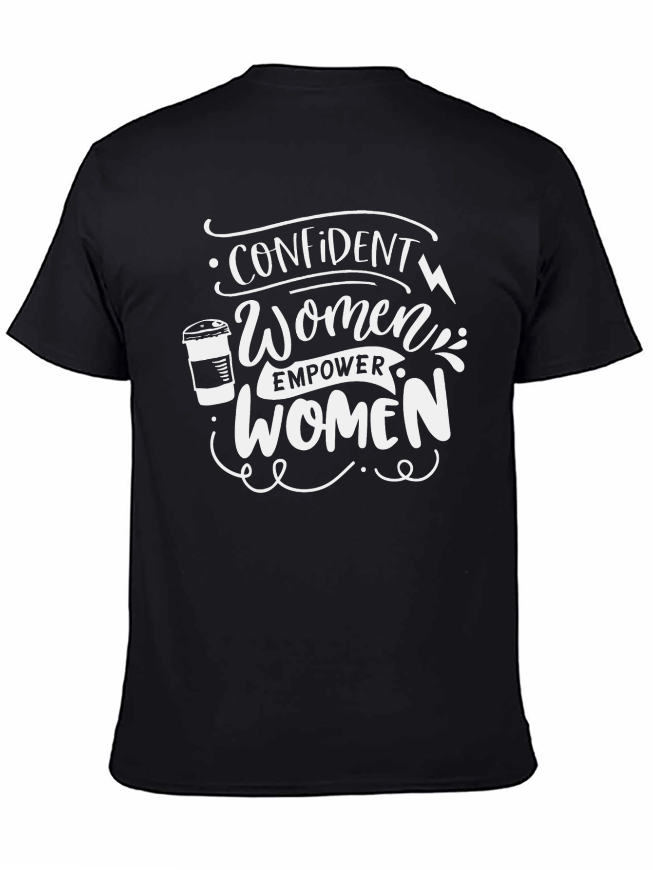 Confident Women Empower Women Black T-Shirt