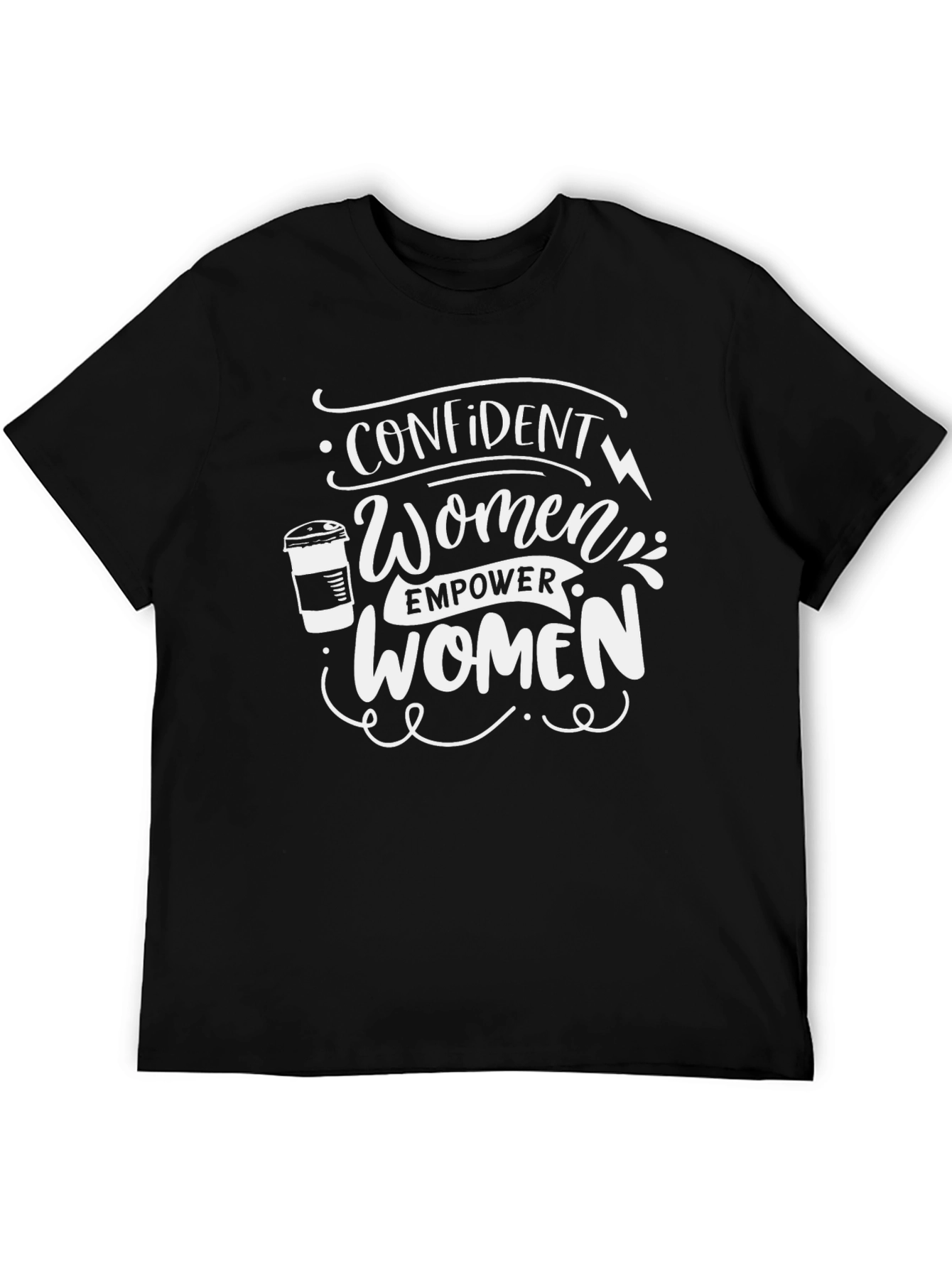 Confident Women Empower Women Black T-Shirt