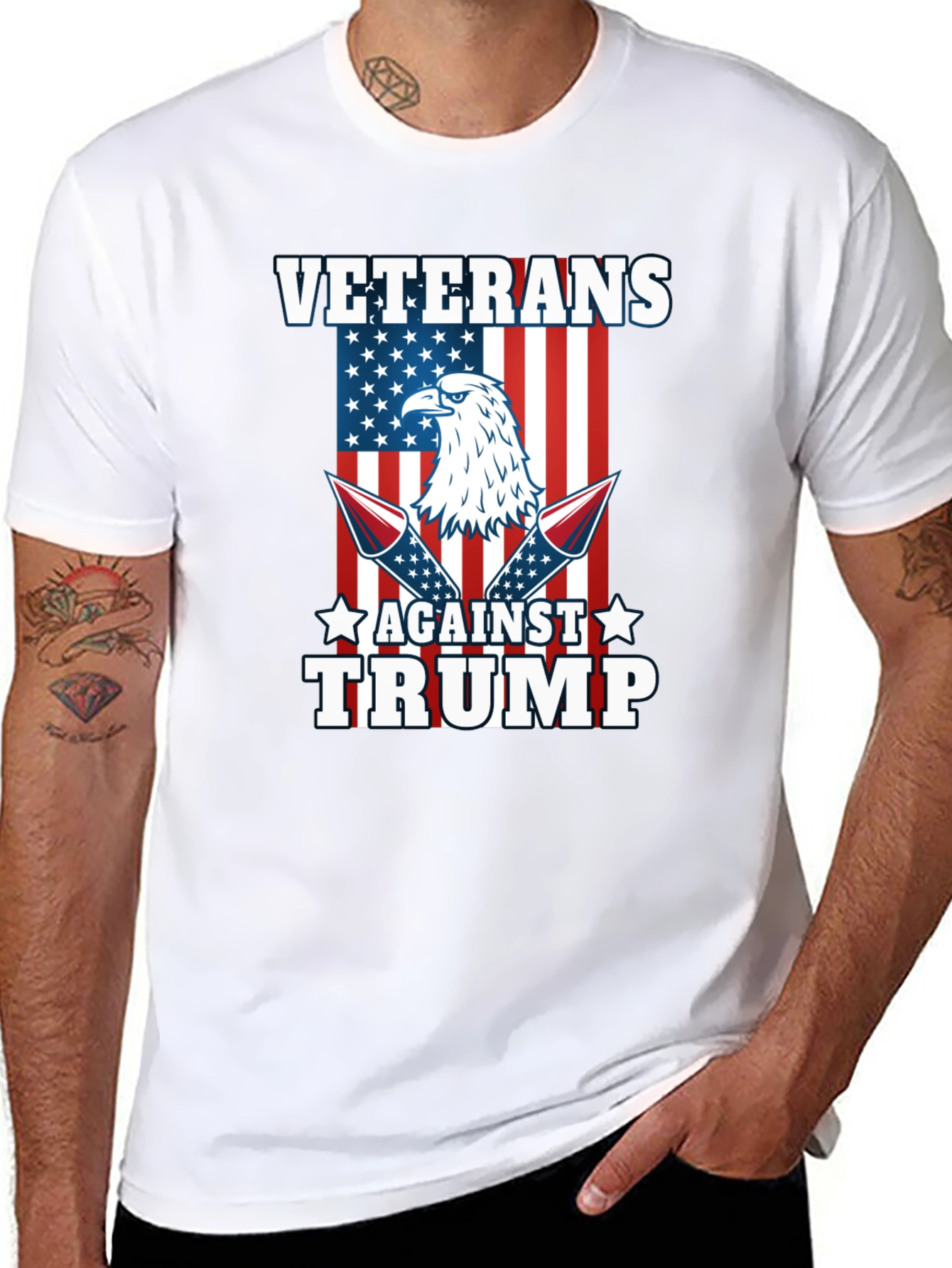 Veterans Against Trump Graphic Tee