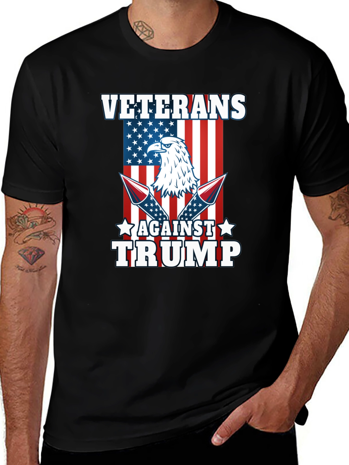 Veterans Against Trump Graphic Tee