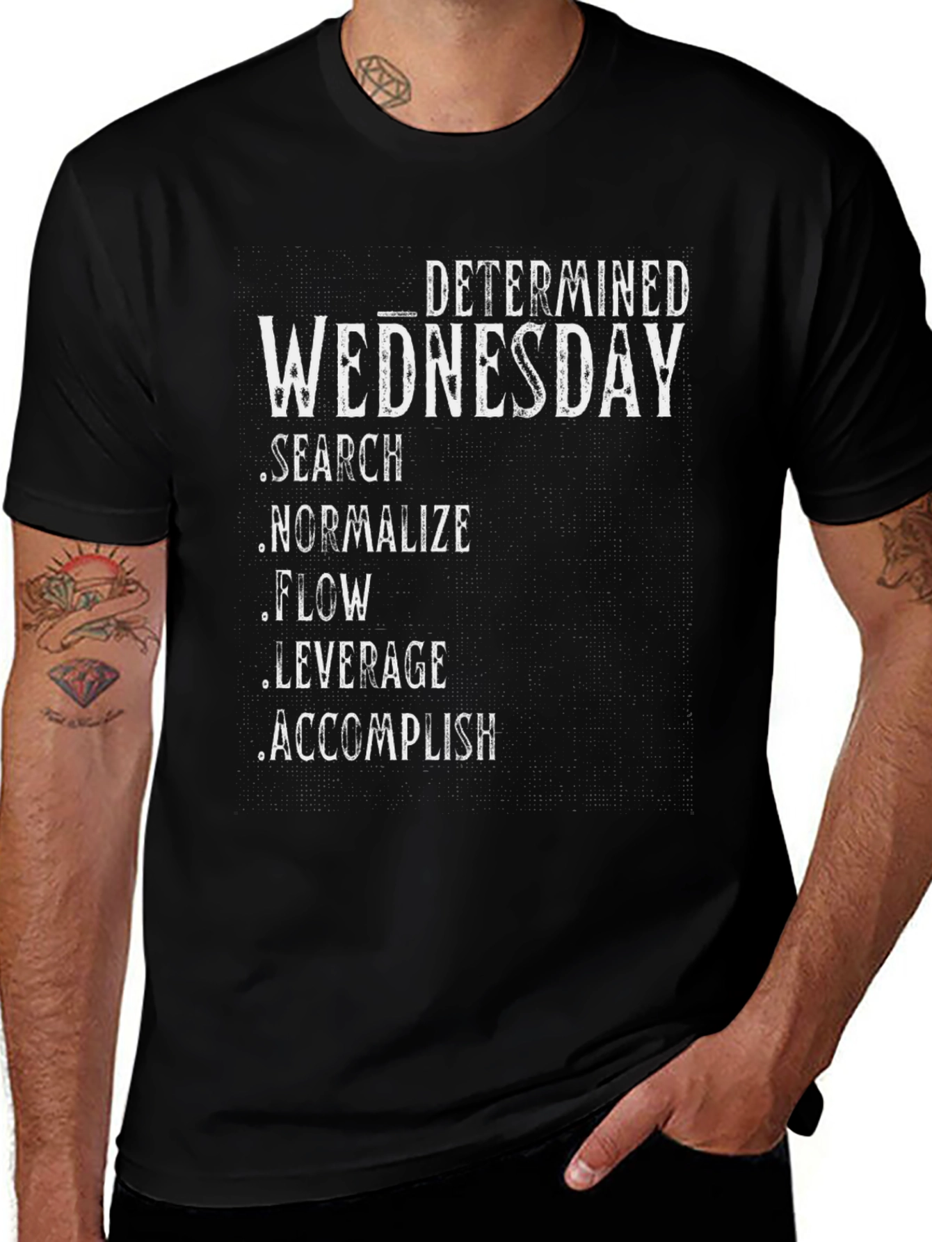 Determined Wednesday Graphic T-Shirt