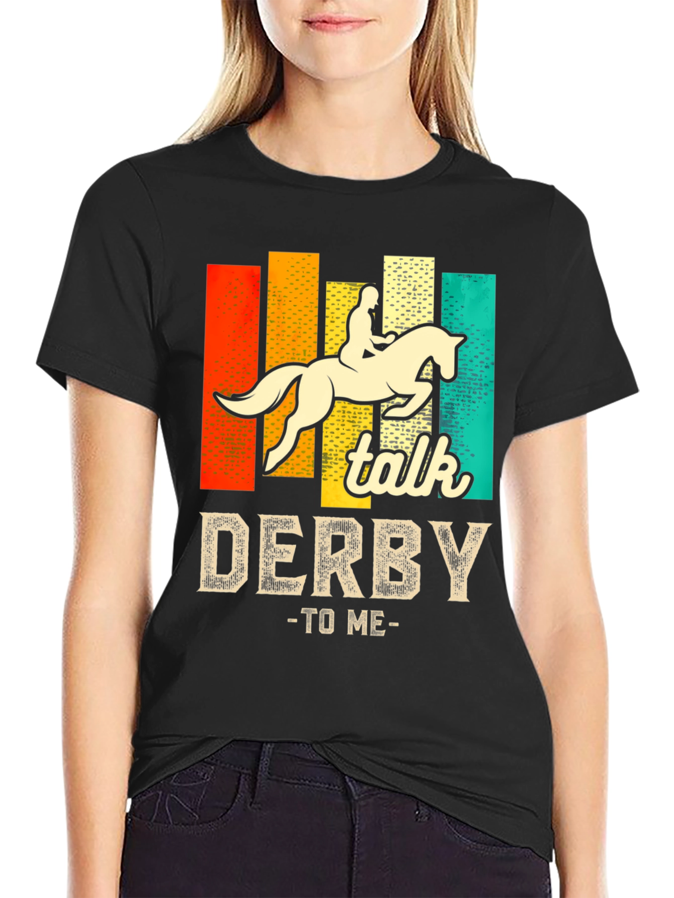 Talk Derby To Me Horseback Riding T-Shirt