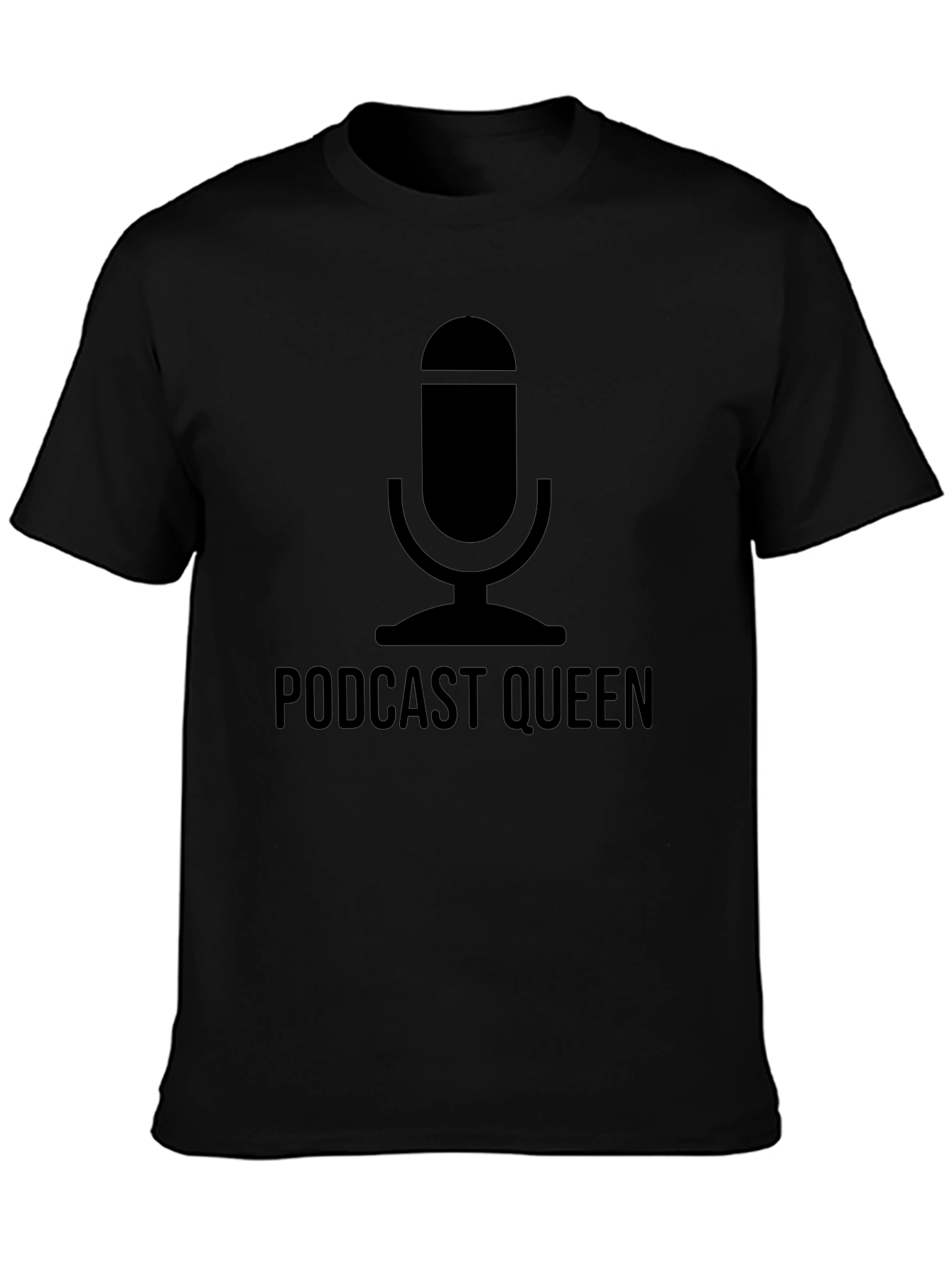 Podcast Queen T-Shirt - Microphone Graphic Tee