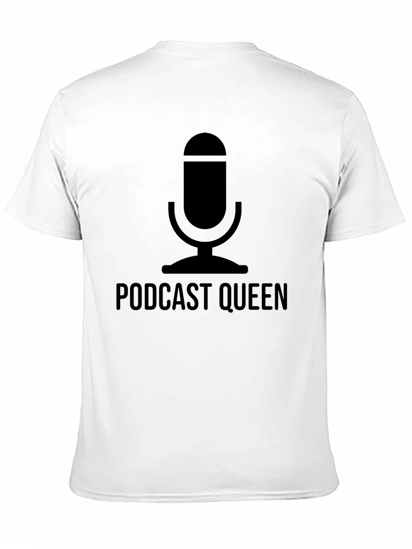 Podcast Queen T-Shirt - Microphone Graphic Tee