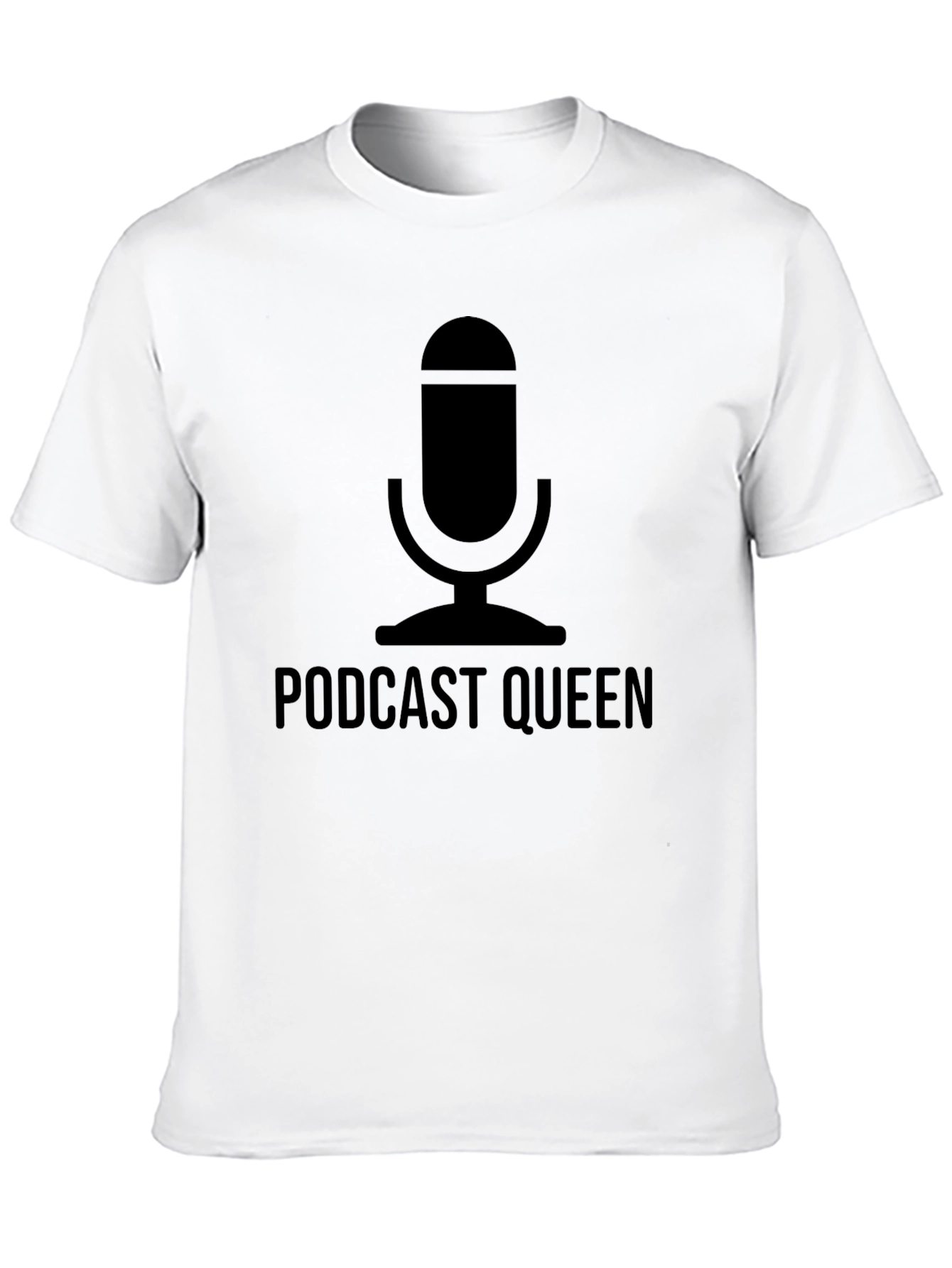 Podcast Queen T-Shirt - Microphone Graphic Tee
