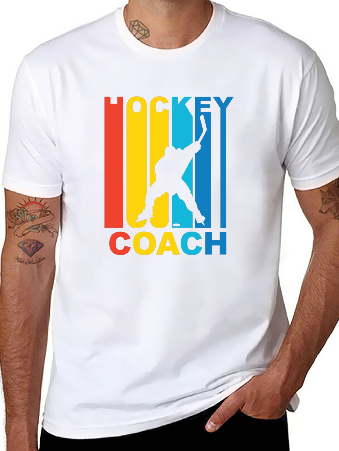 Hockey Coach Retro Style T-Shirt