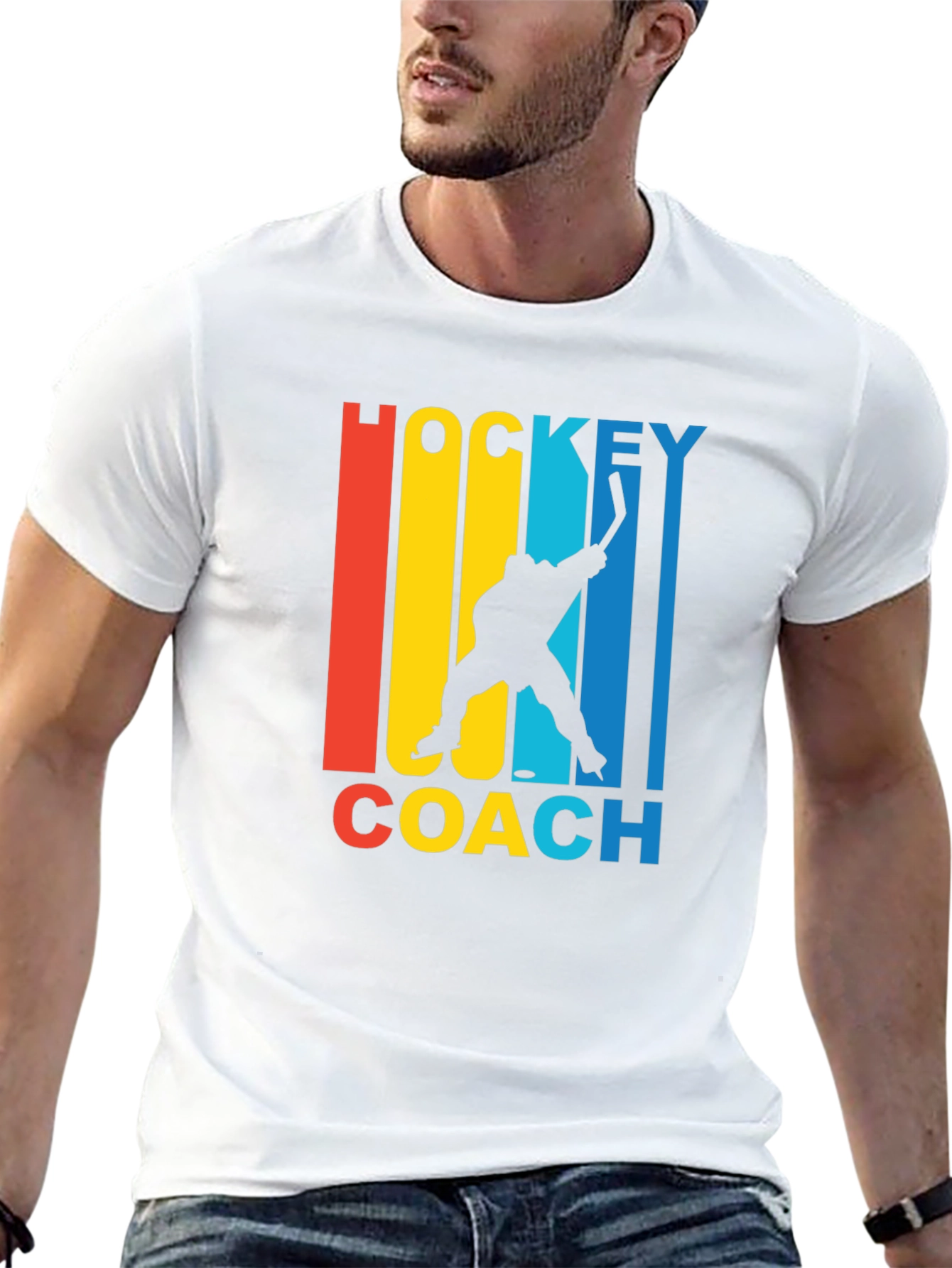 Hockey Coach Retro Style T-Shirt