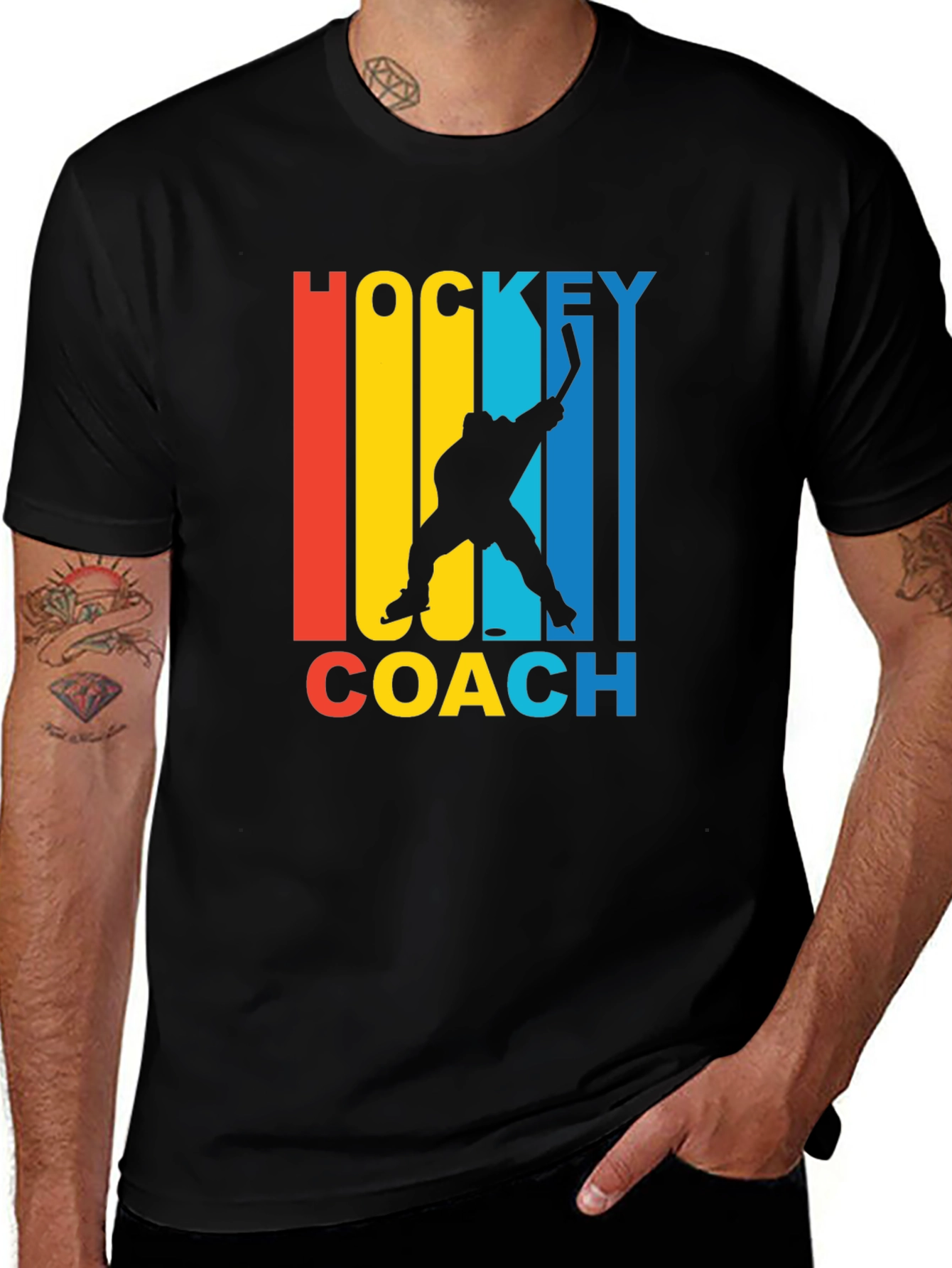 Hockey Coach Retro Style T-Shirt