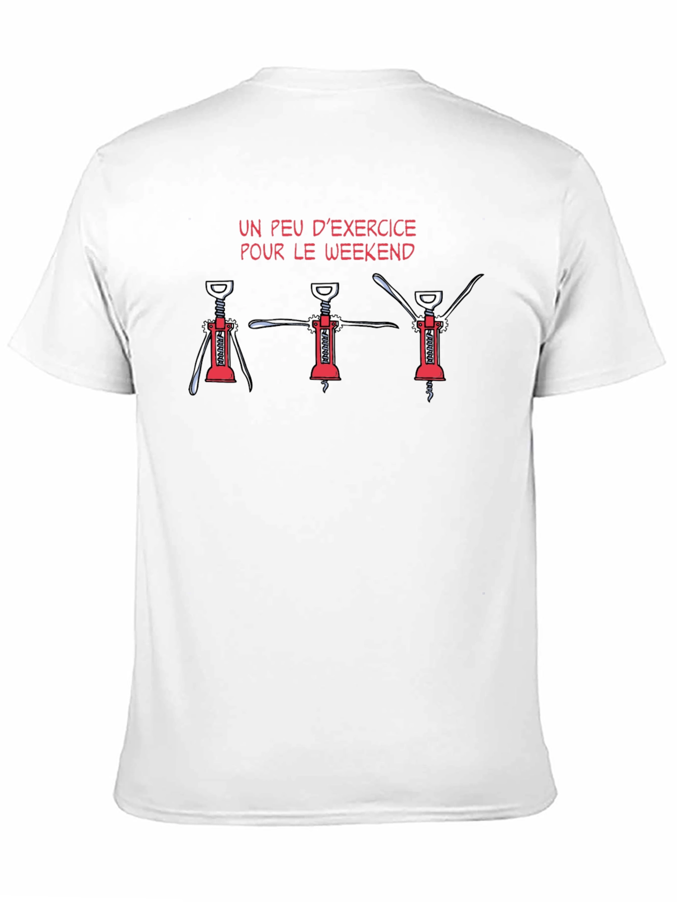 Funny Wine Exercise T-Shirt - Weekend Edition