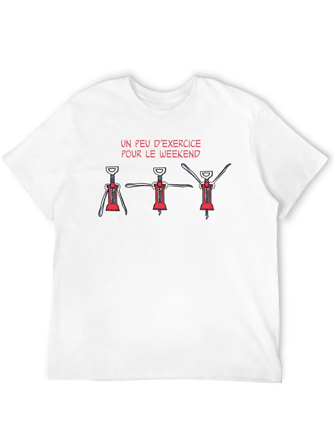 Funny Wine Exercise T-Shirt - Weekend Edition