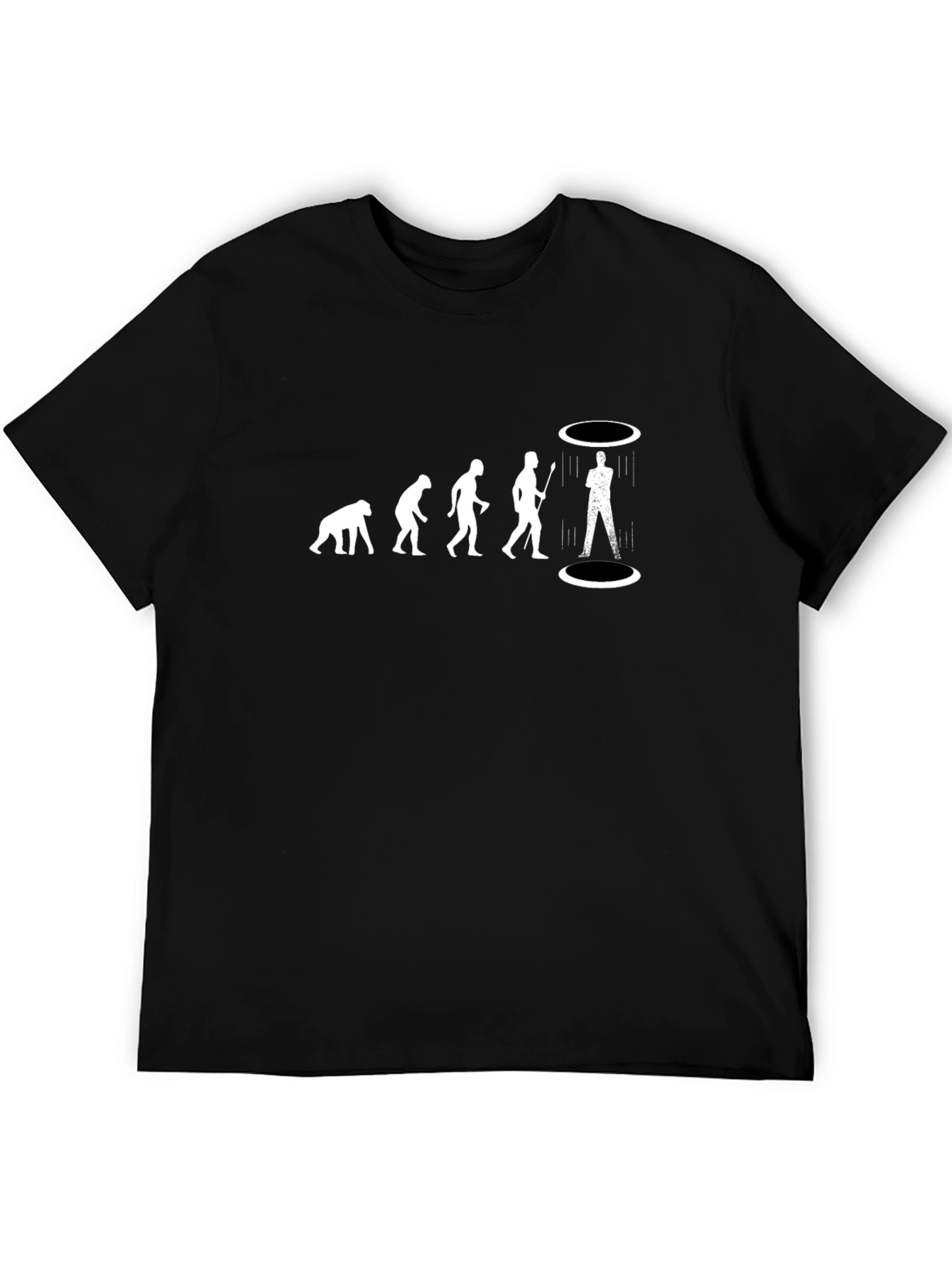 Evolution Humor Graphic Tee - Black