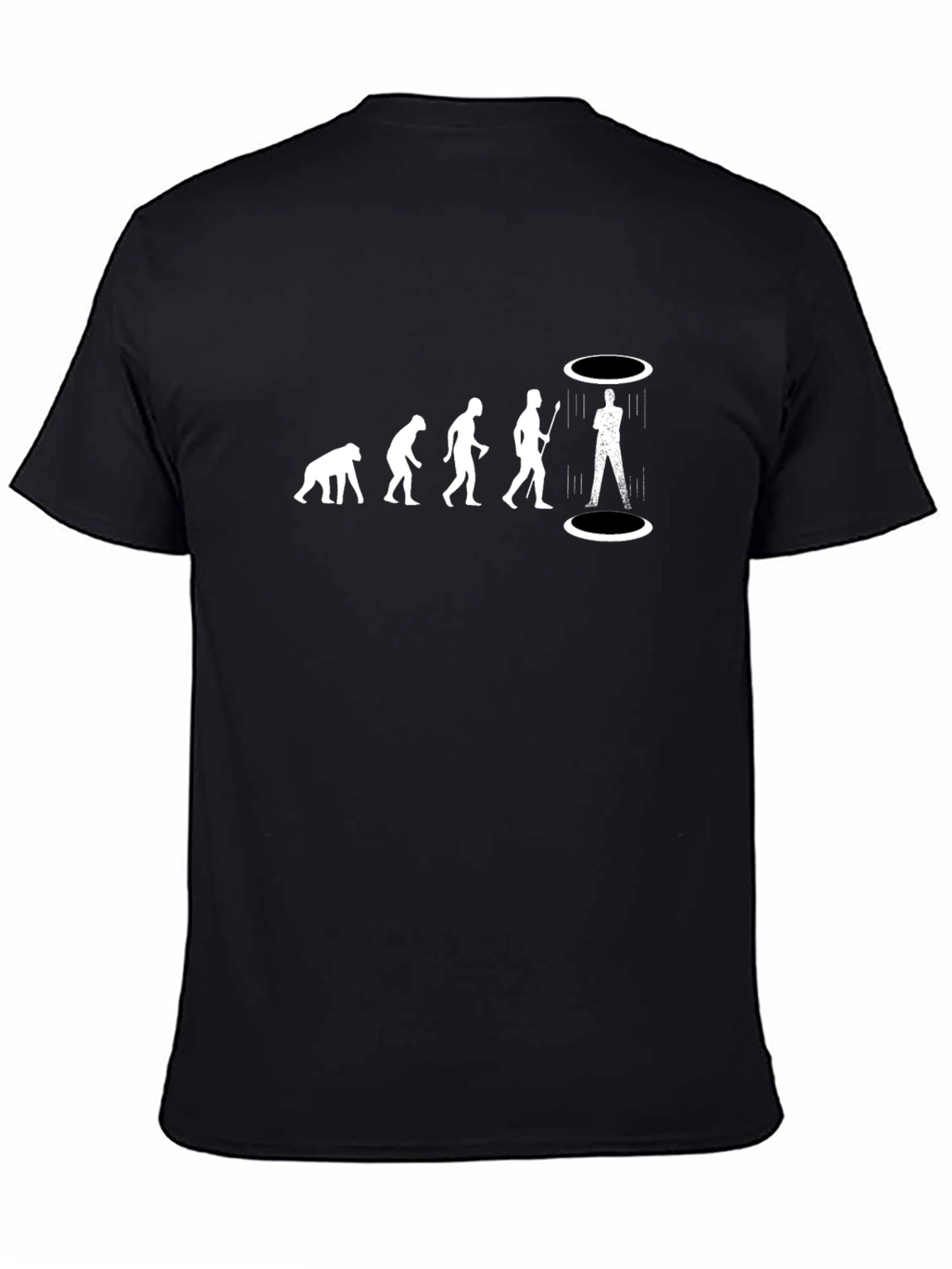 Evolution Humor Graphic Tee - Black