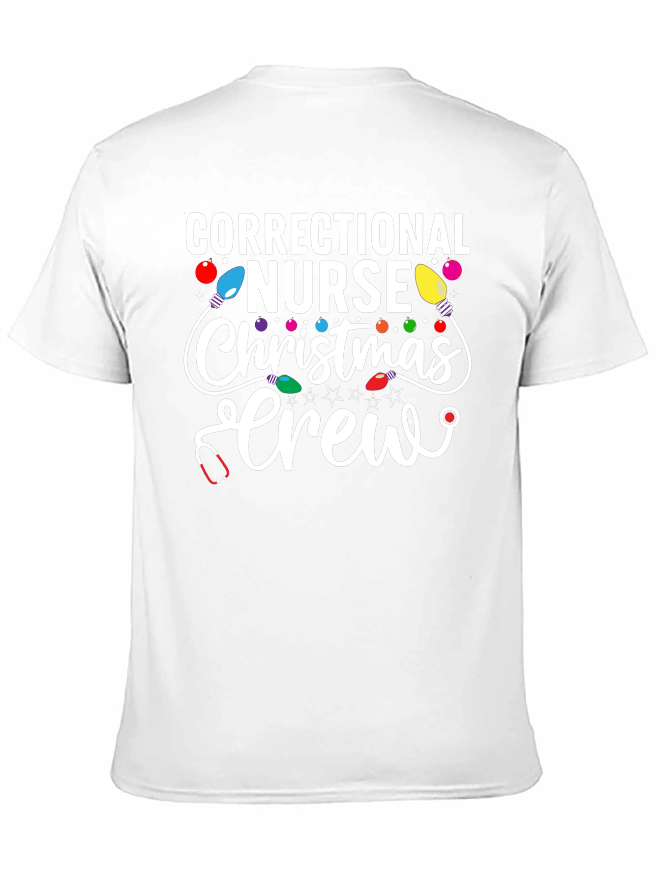 Correctional Nurse Christmas Crew T-Shirt