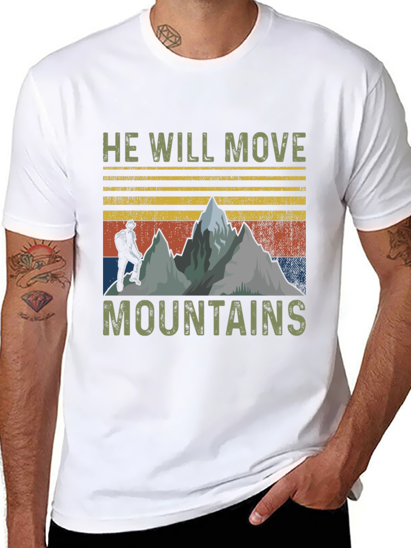 He Will Move Mountains Graphic Tee