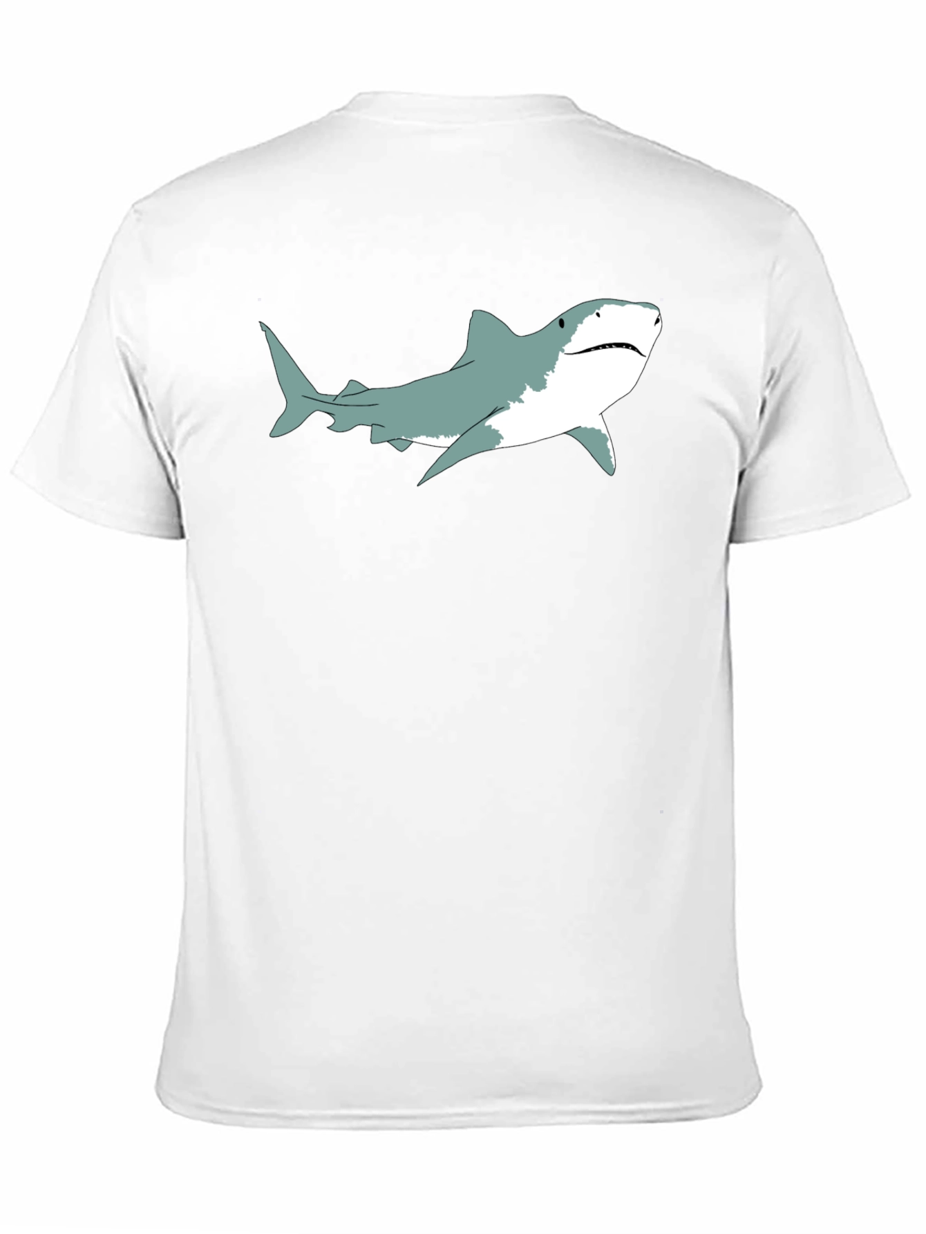 Shark Graphic Print Black T-Shirt