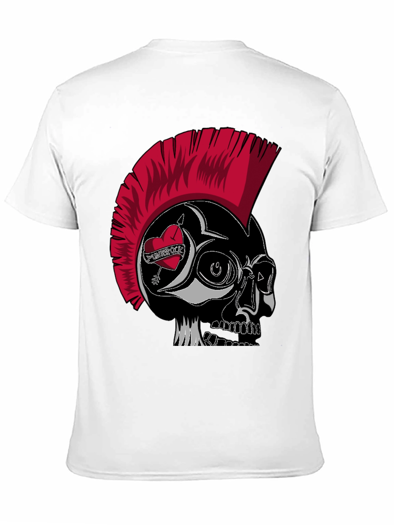 Punk Rock Skull Graphic Tee