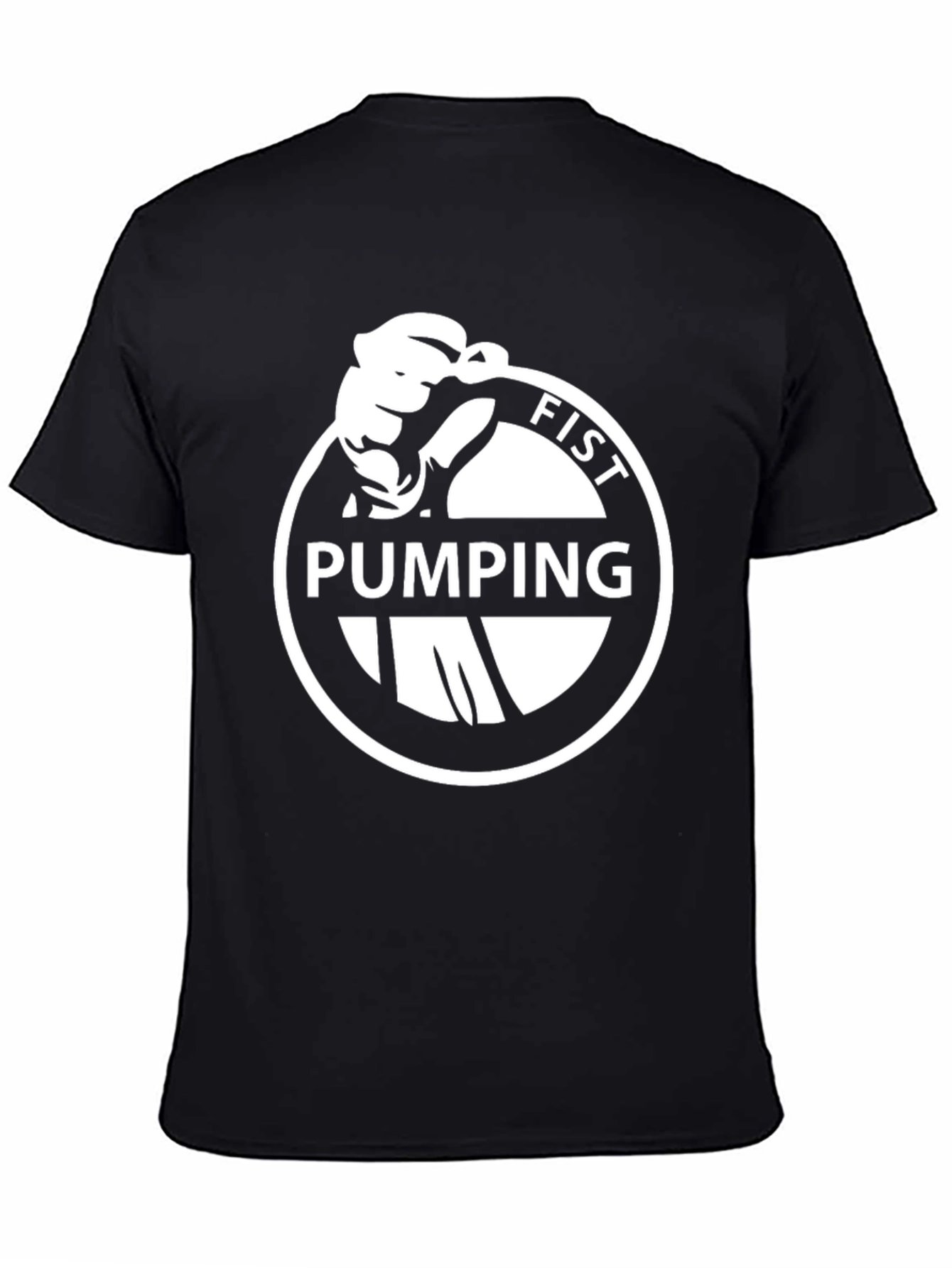 Fist Pumping Graphic Black T-Shirt