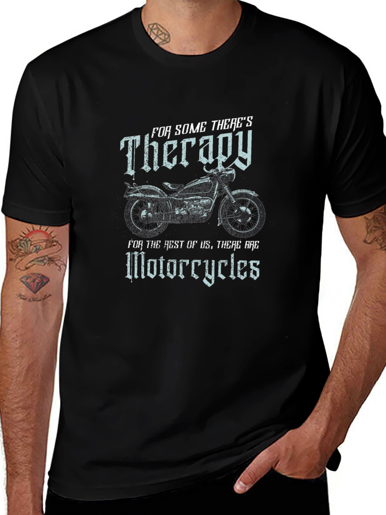Therapy Motorcycle Graphic T-Shirt