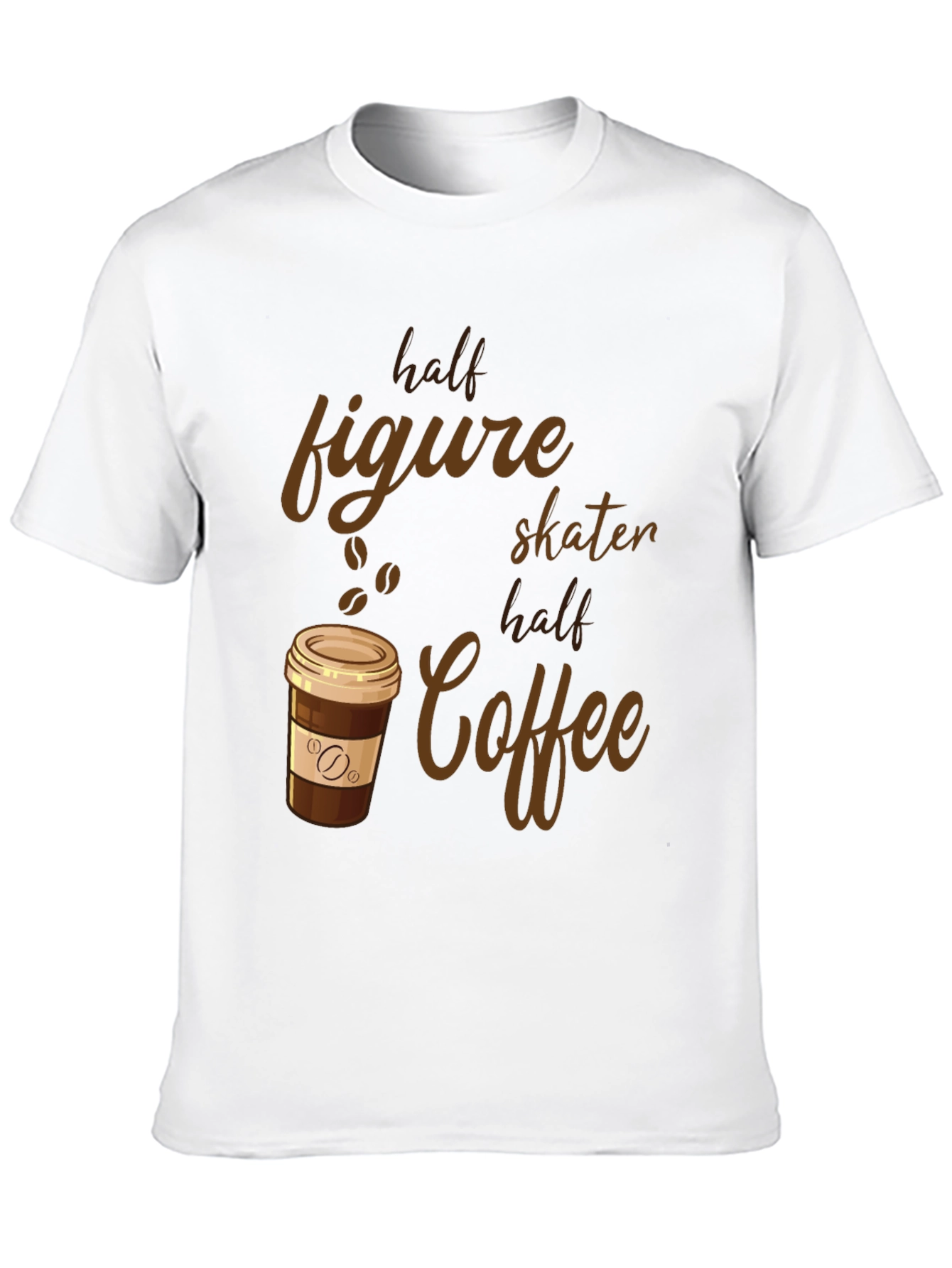 Half Figure Skater Half Coffee Graphic Tee