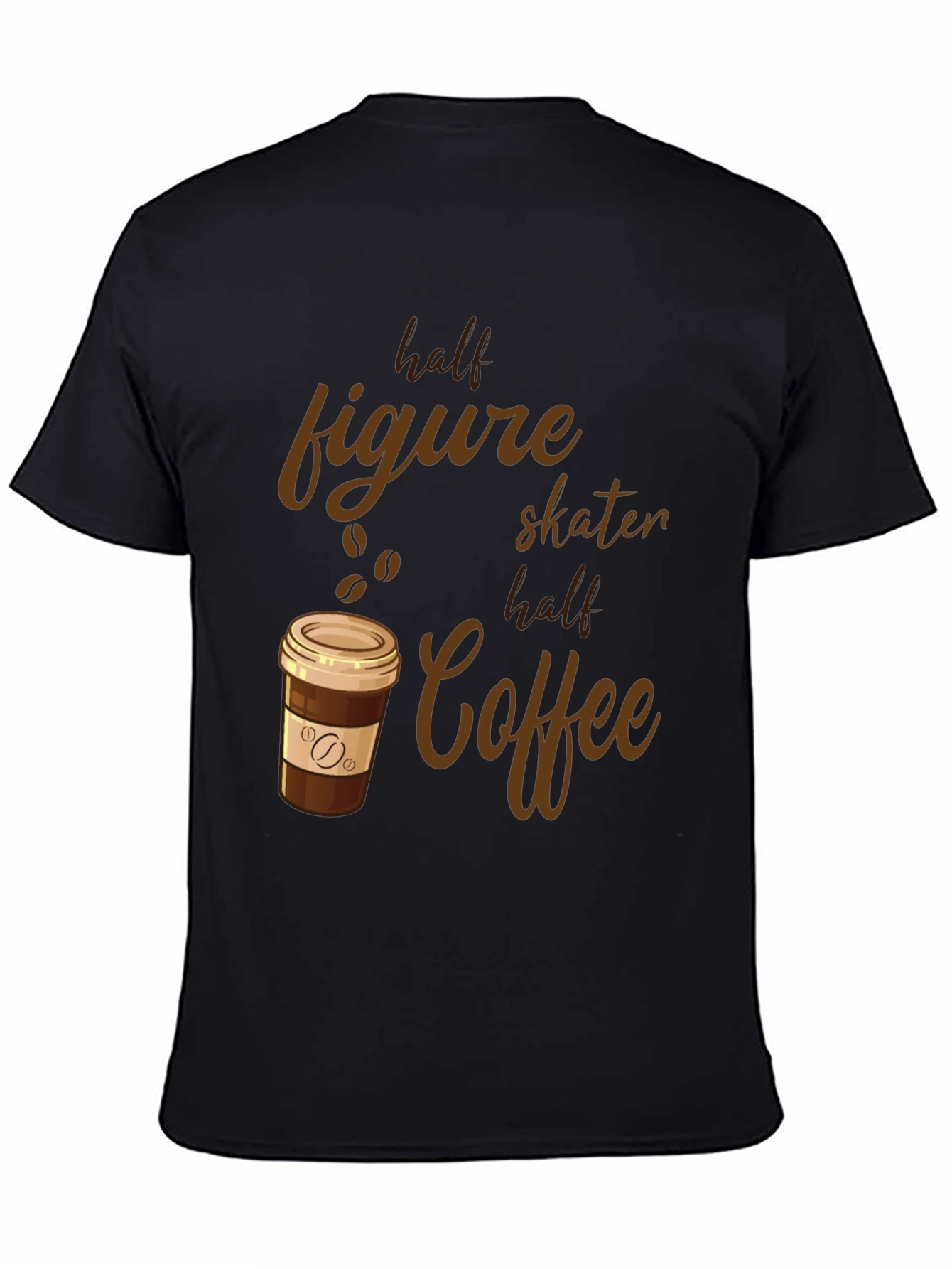 Half Figure Skater Half Coffee Graphic Tee