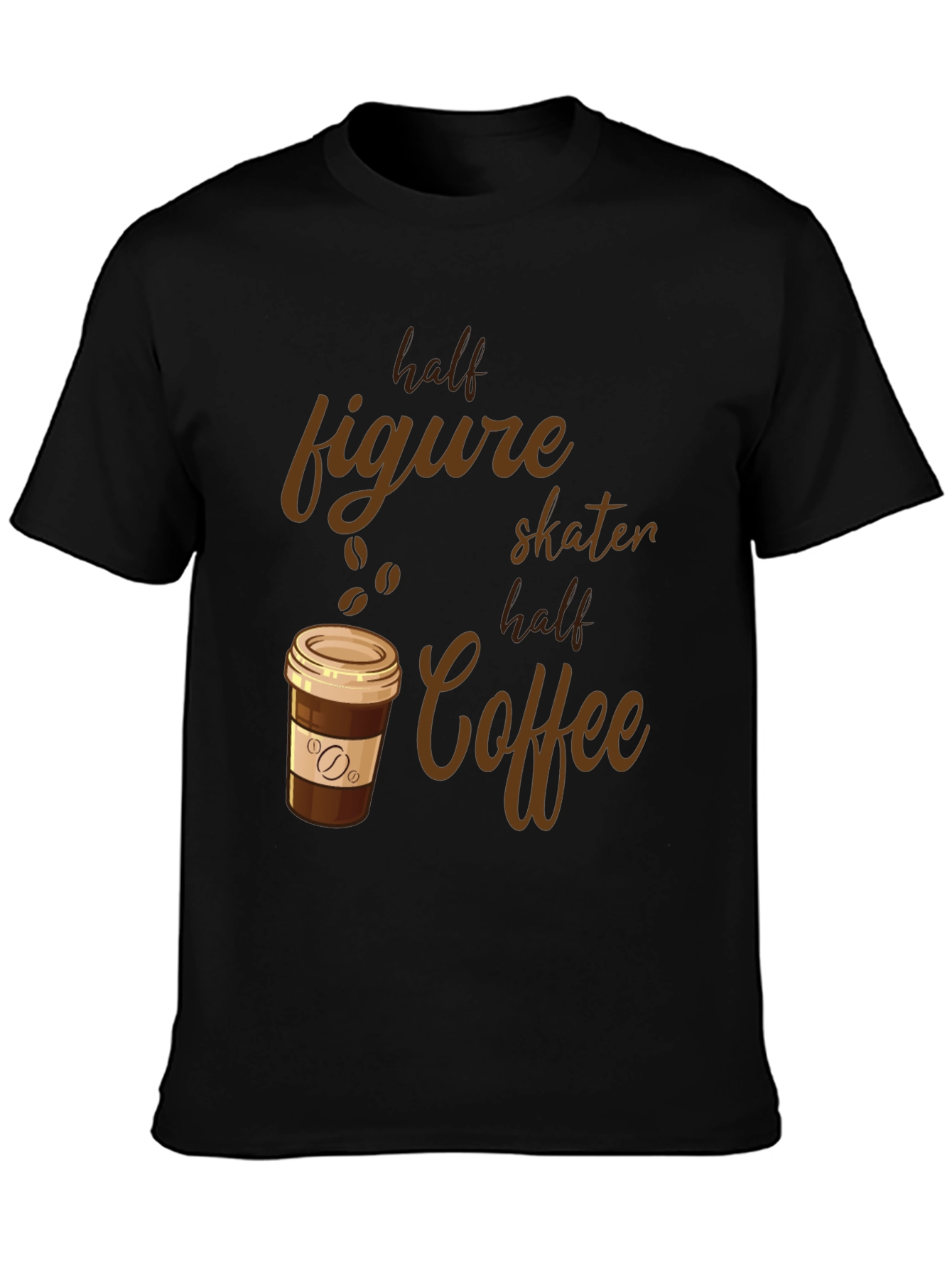 Half Figure Skater Half Coffee Graphic Tee