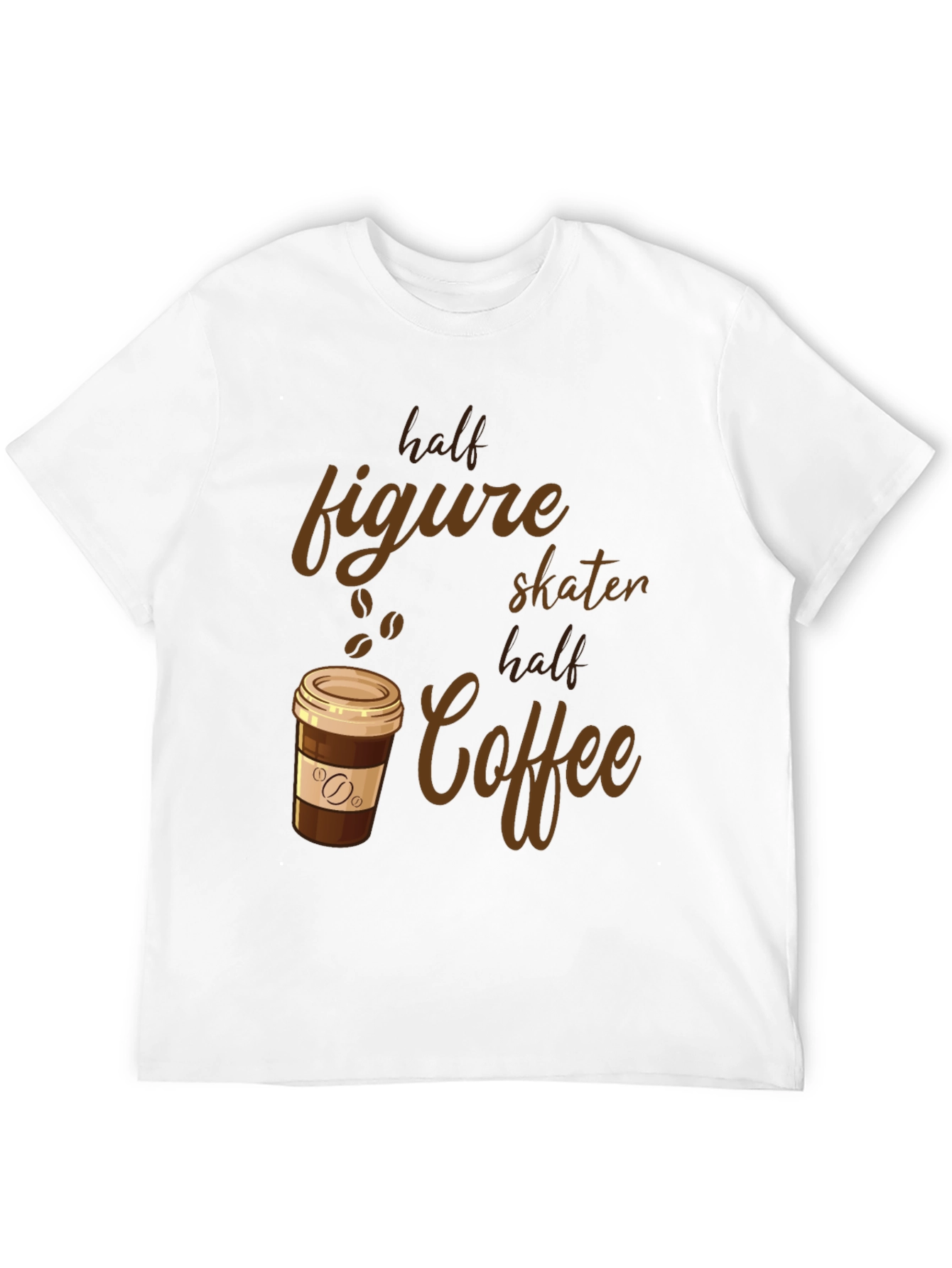 Half Figure Skater Half Coffee Graphic Tee
